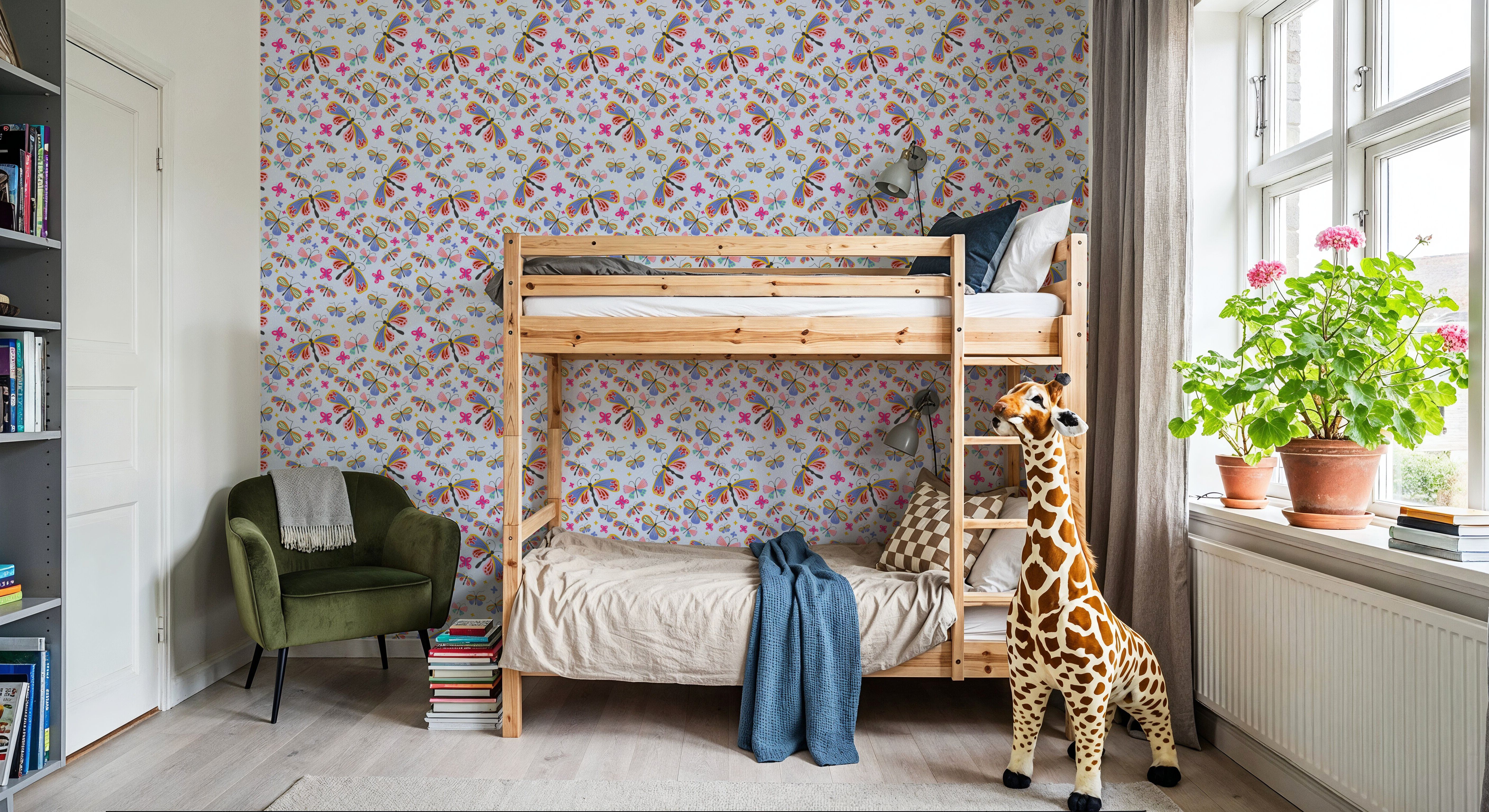 Butterfly Crowd, Light Blue