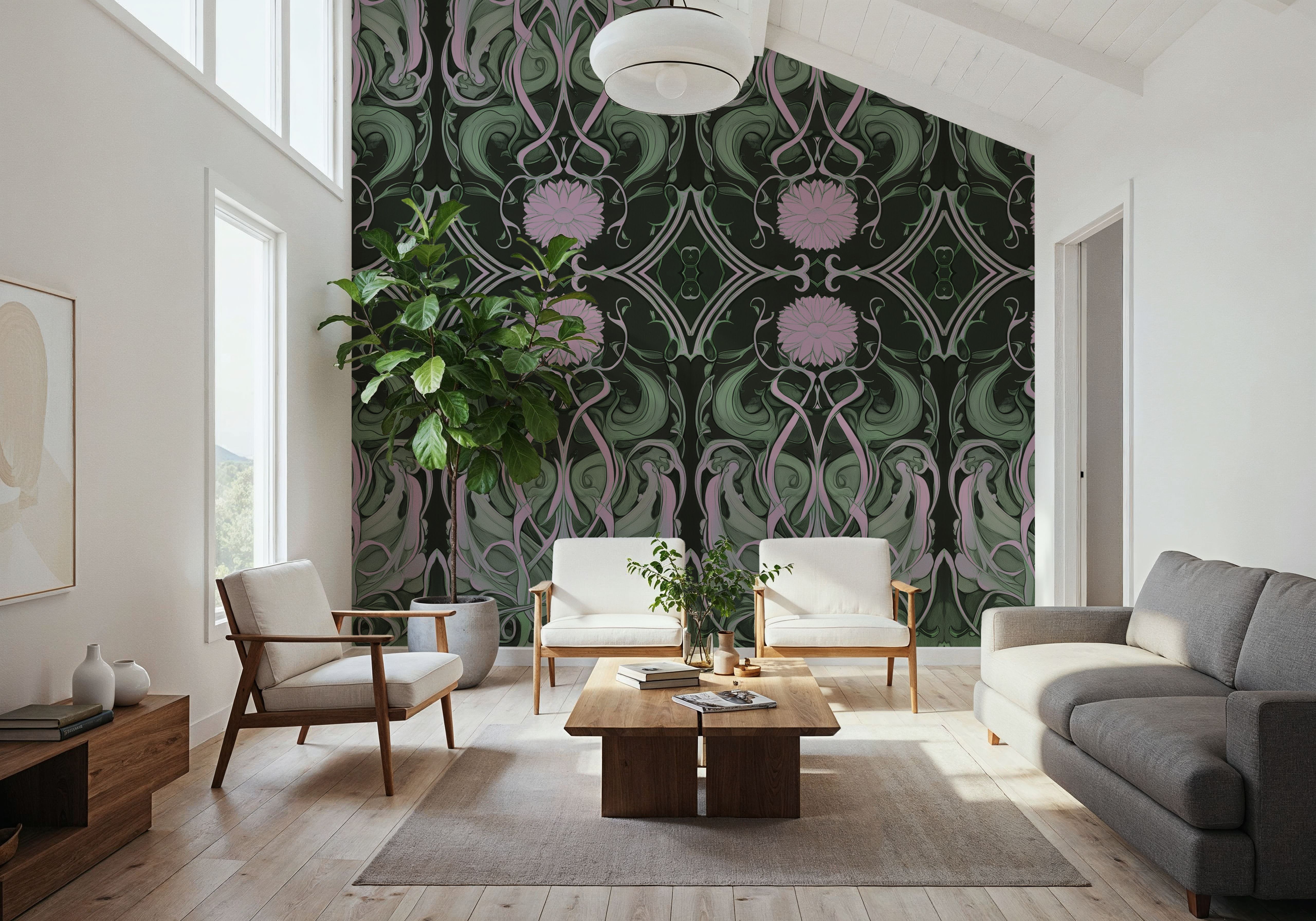 Art Noveau III Green