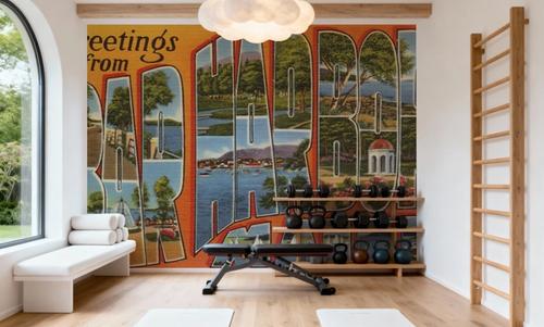 Greetings from Bar Harbor - Screenprint Postcard