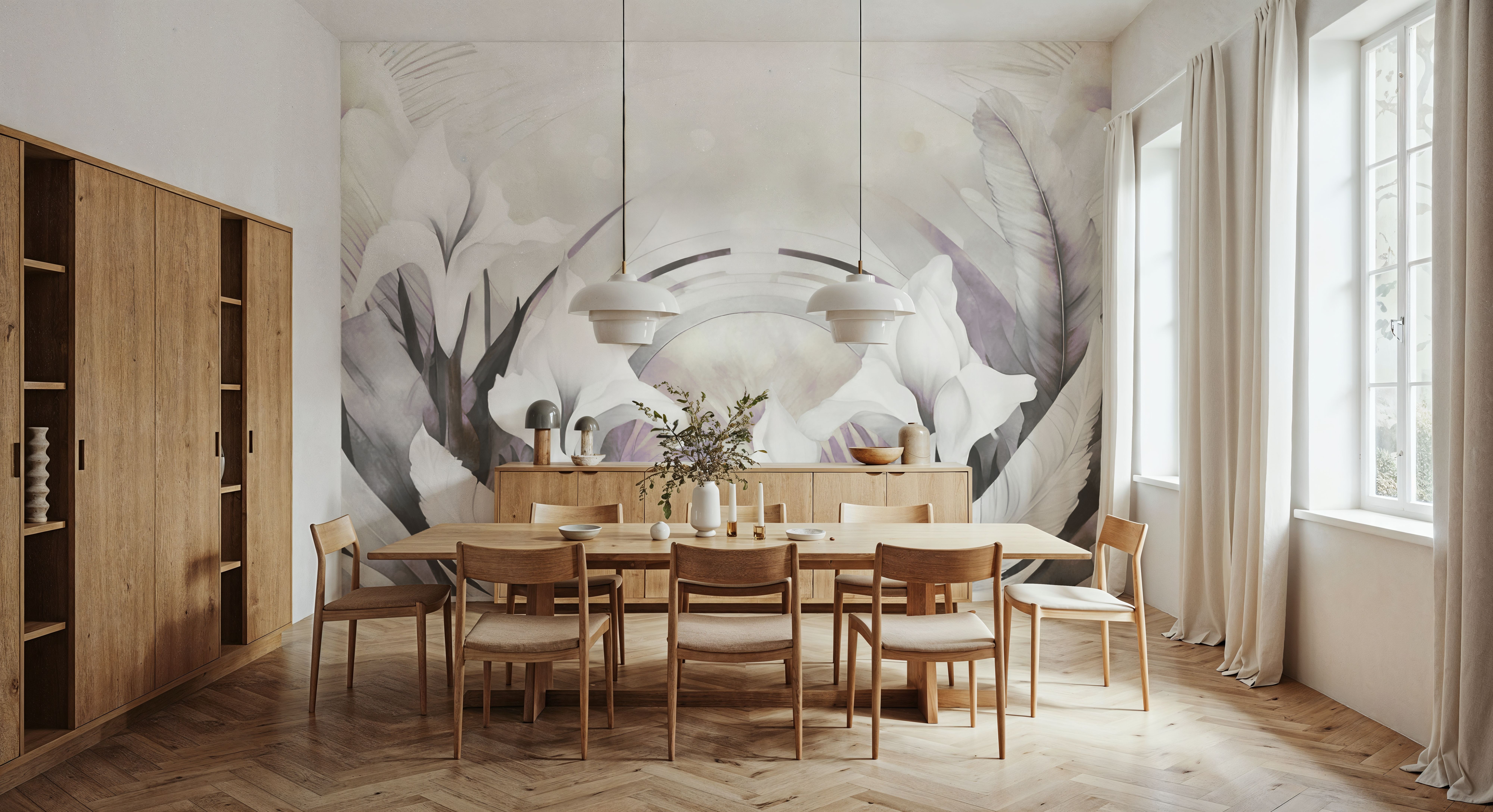 Irises and Feathers Smoke