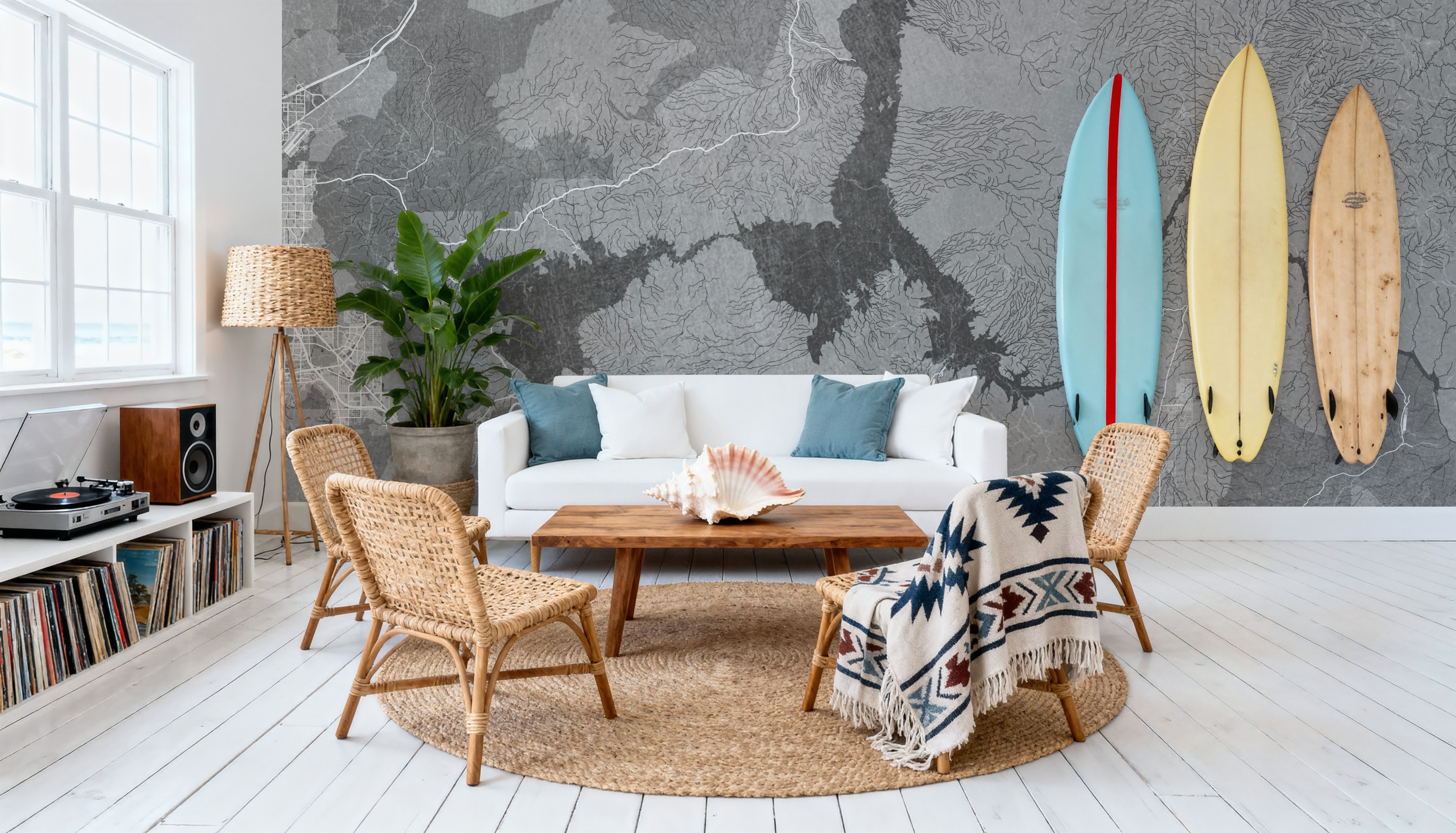 Lake Mead Grey, Carte da parati