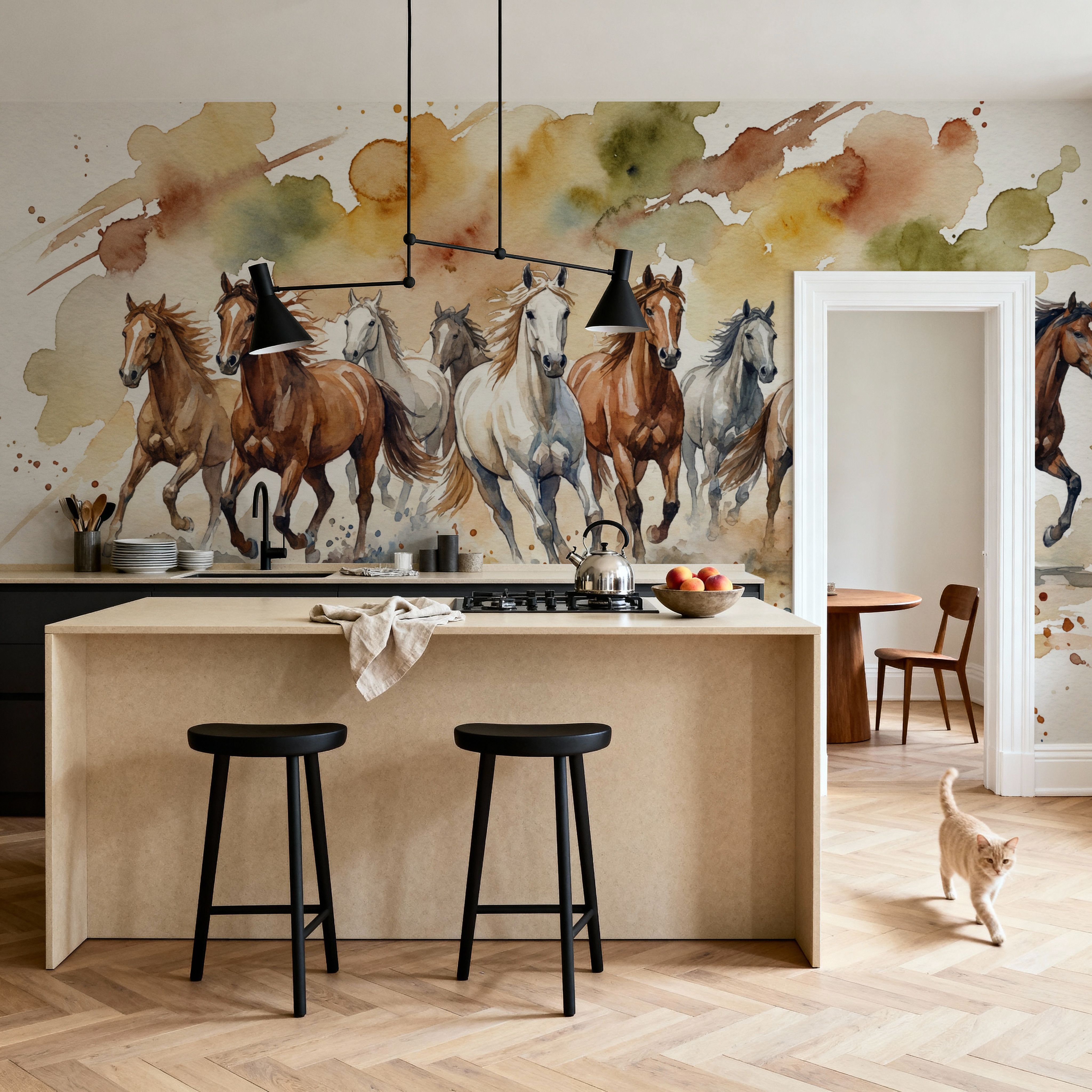 Wild Horses - Watercolor Spirit Animals Series