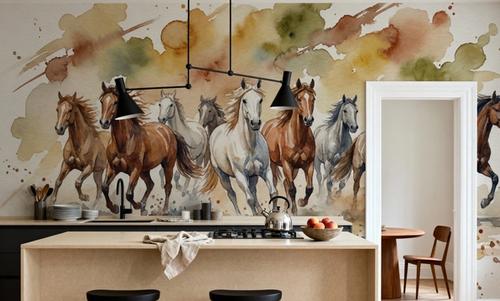 Wild Horses - Watercolor Spirit Animals Series