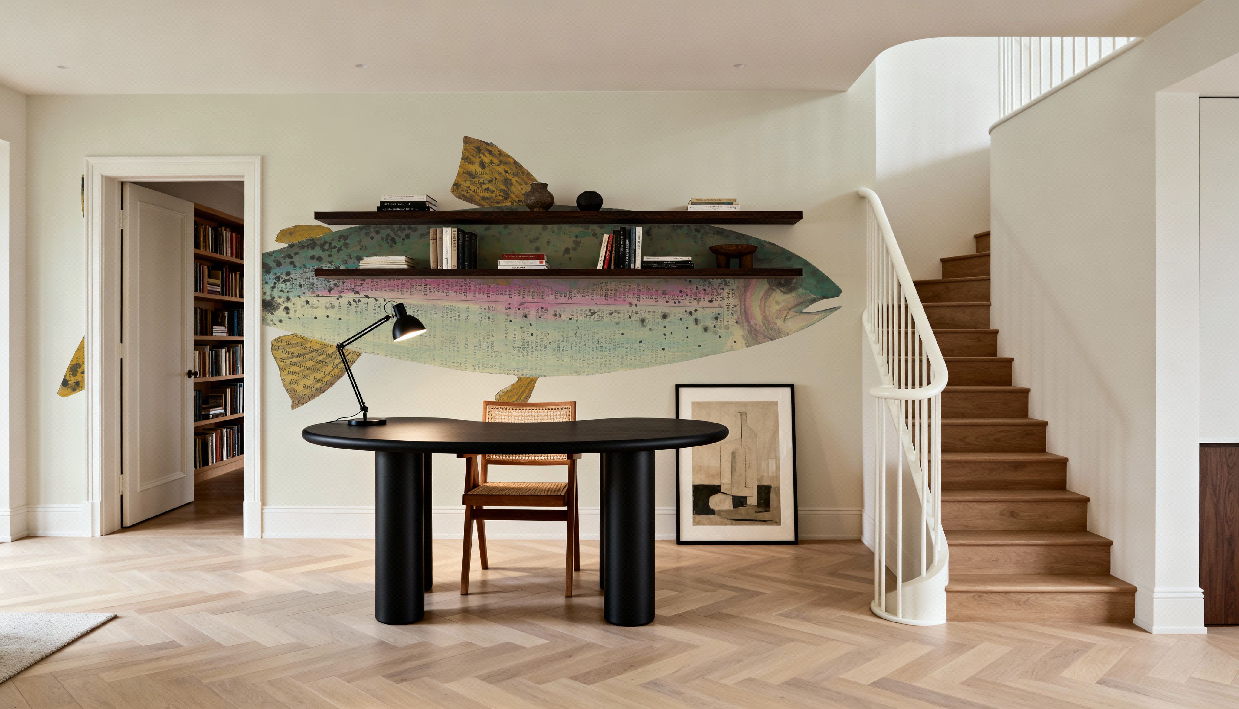 Angling in the Stream I, Wallpaper