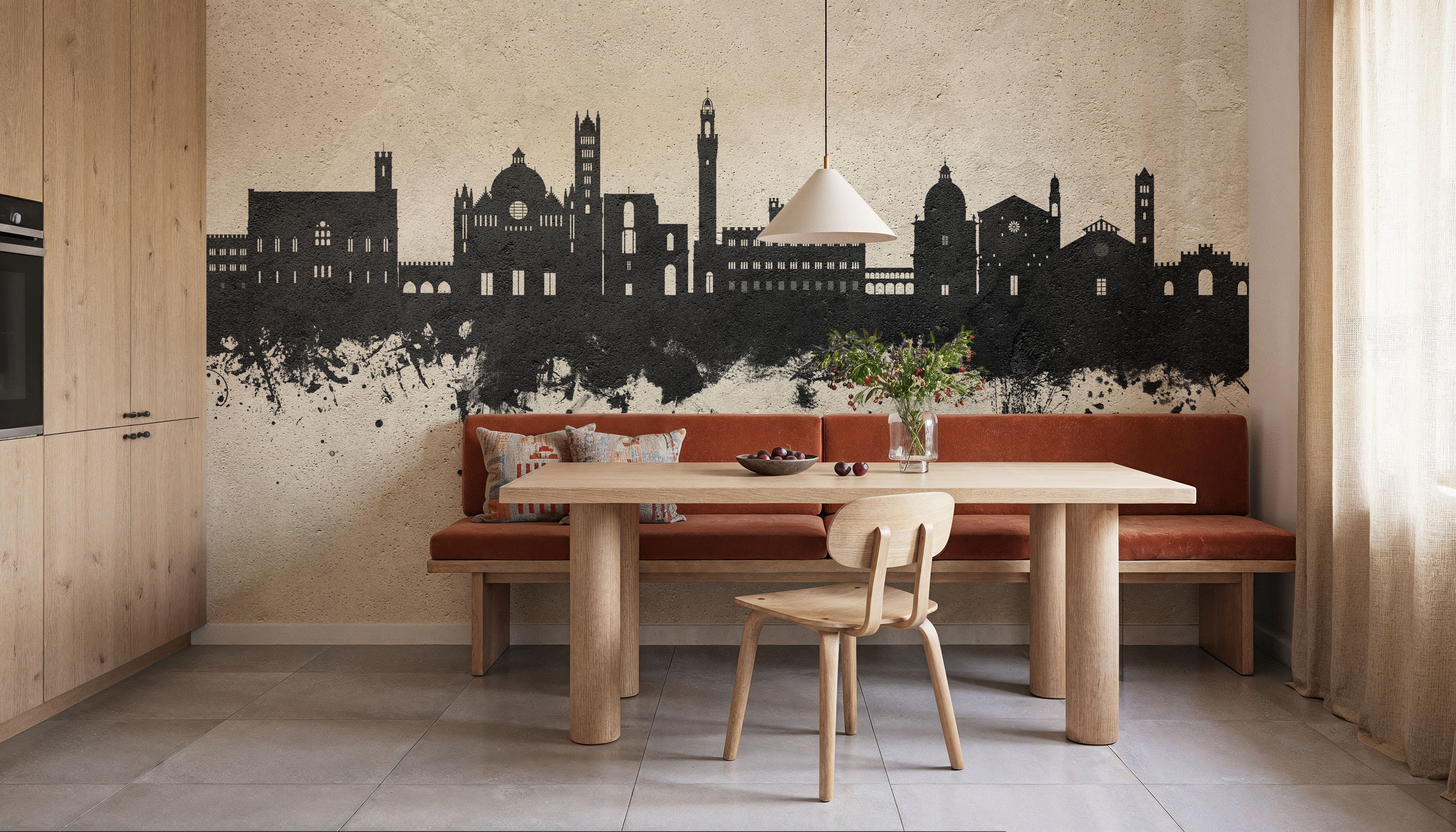 Siena Italy Skyline Concrete, Wallpaper