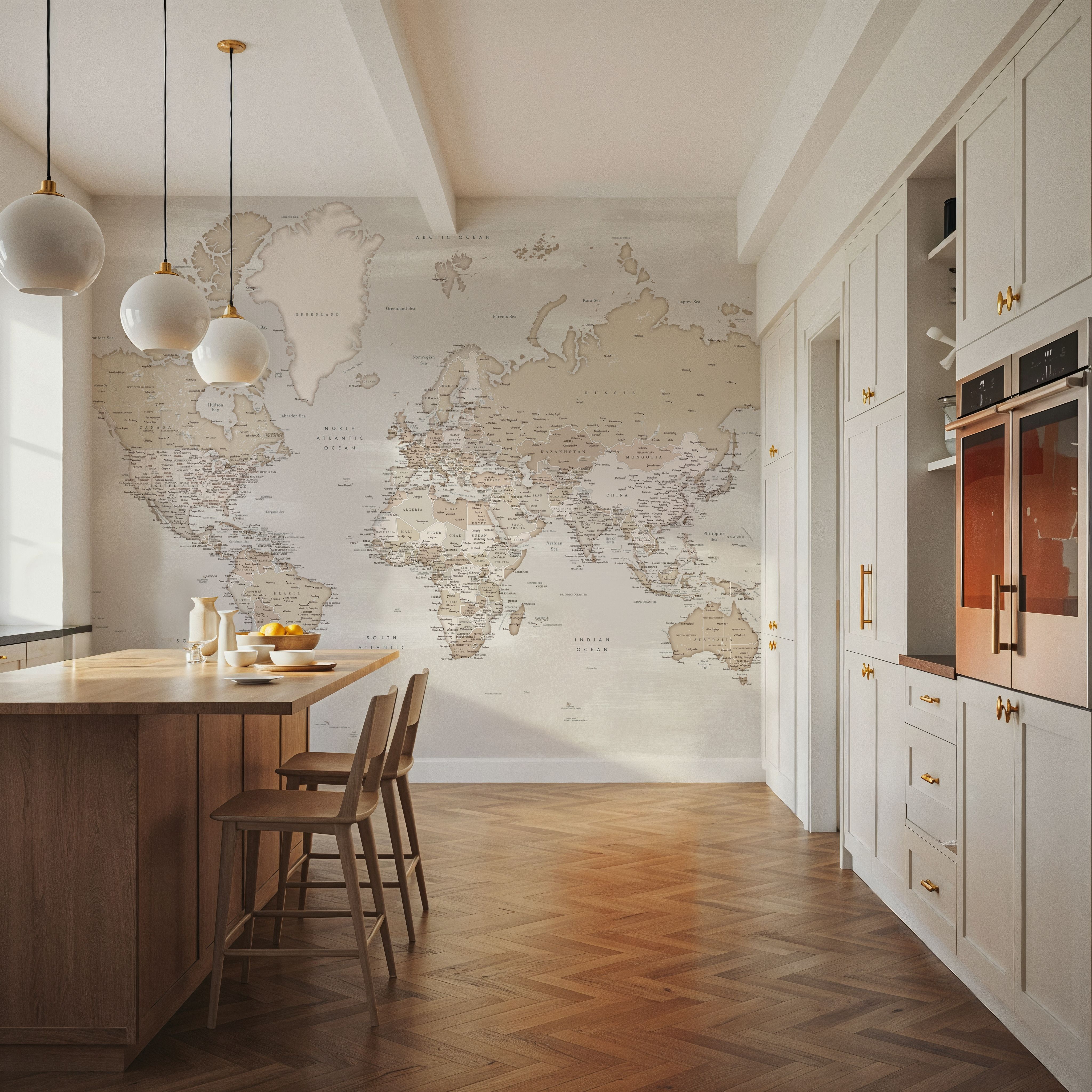 World Map Cities - Lucille