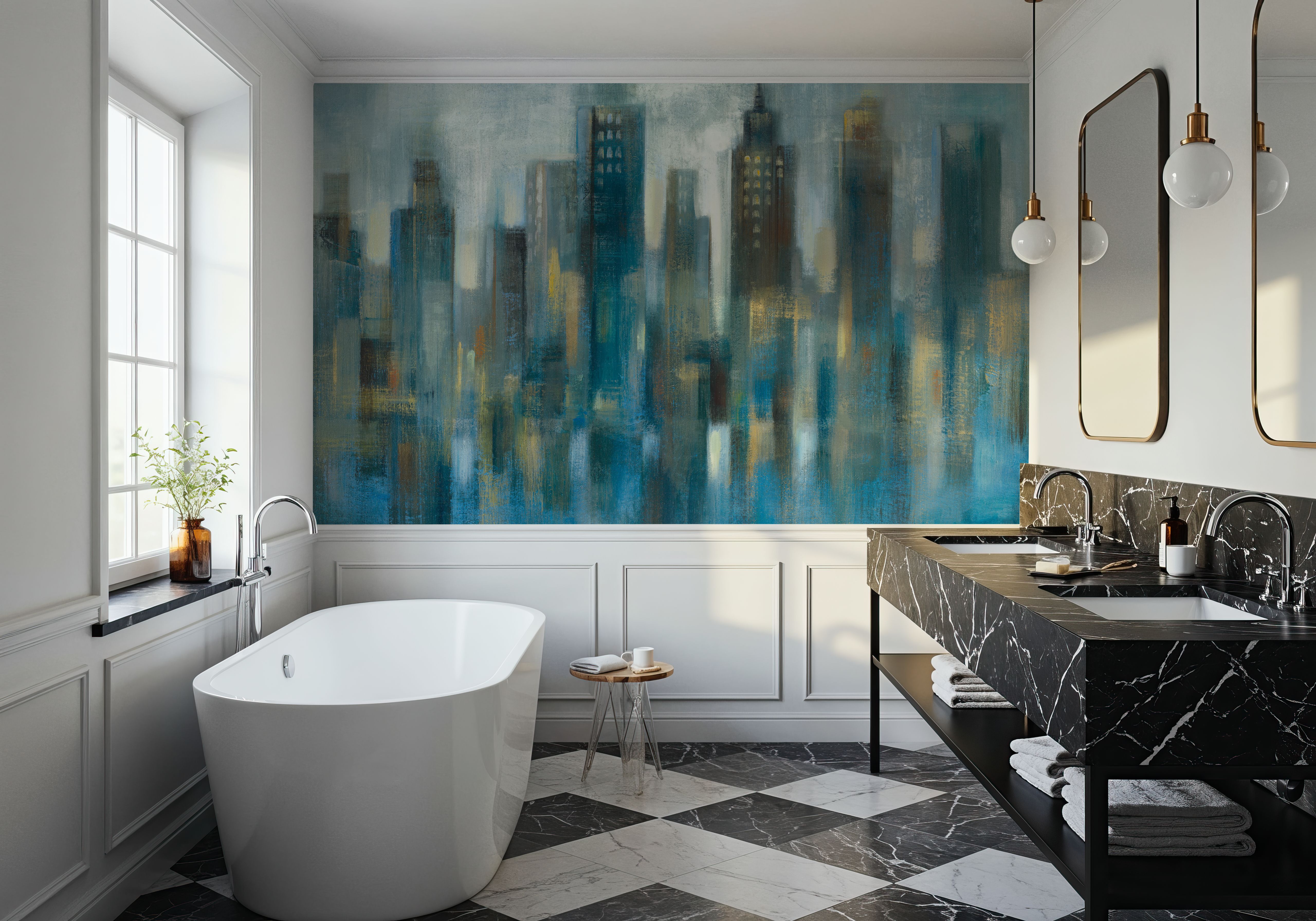 Rhythmic Reflection Light, Wallpaper