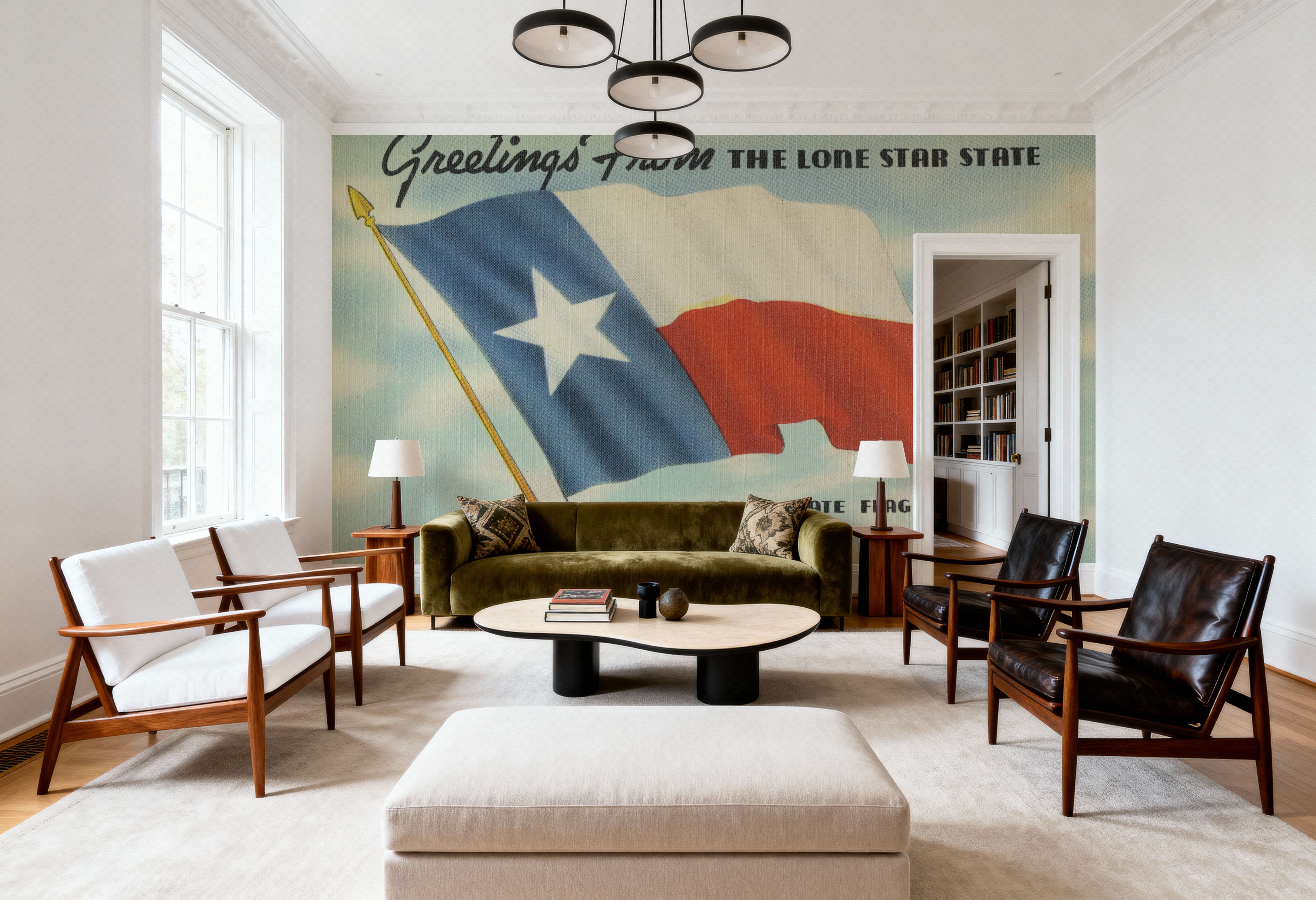 Greetings from the Lone Star State - Screenprint Postcard