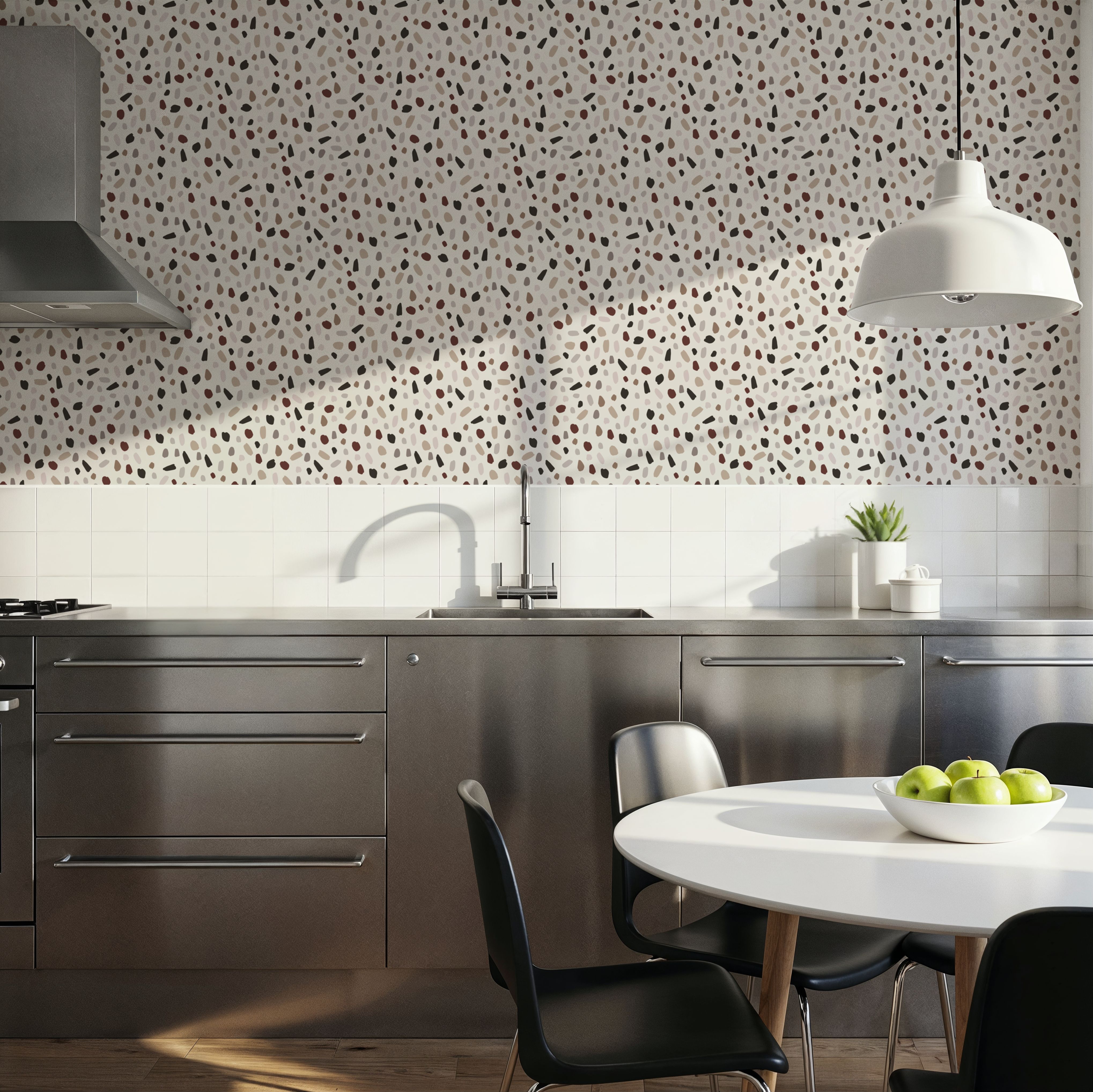 Bunting Terrazzo, Papel pintado