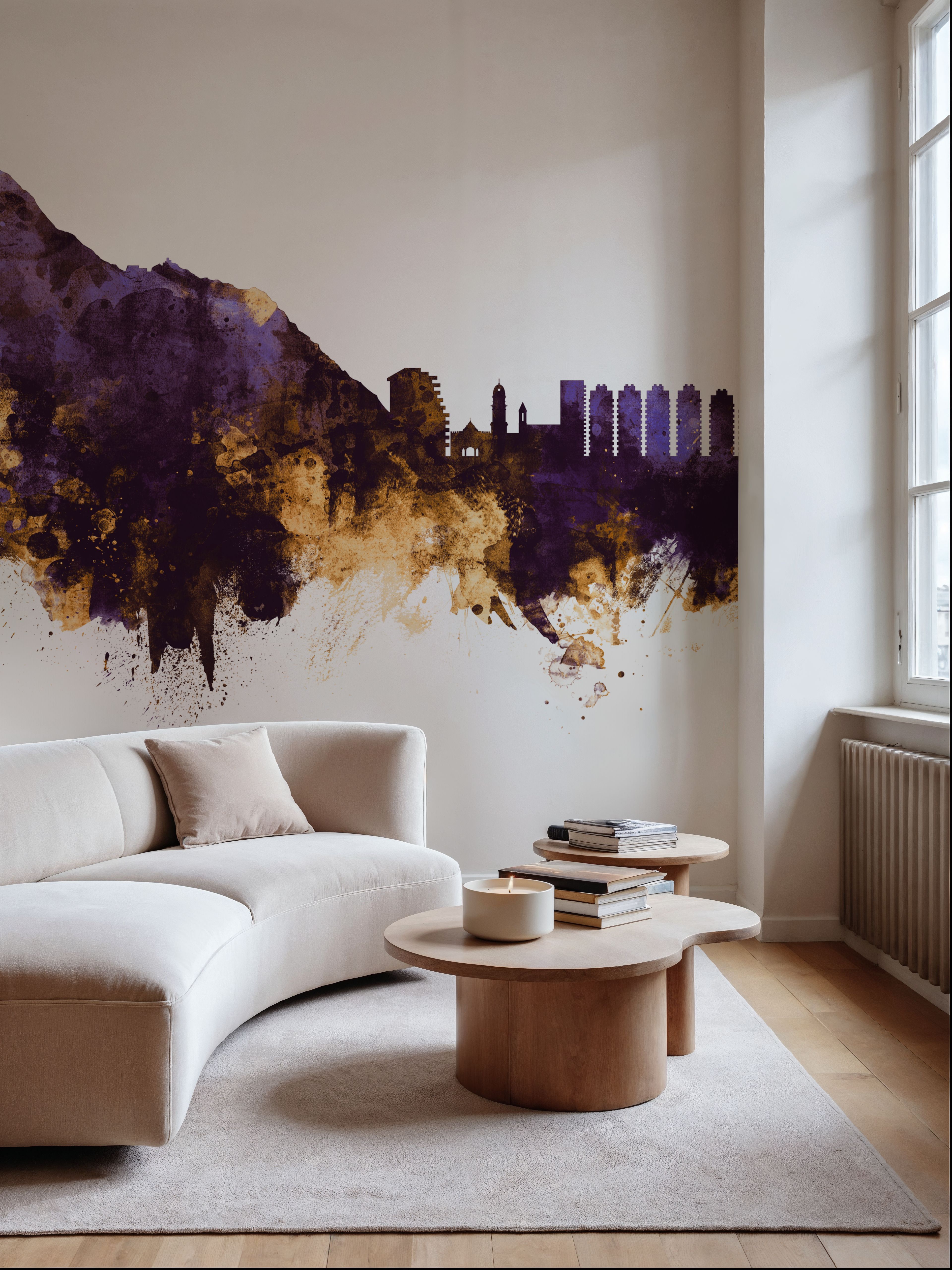 Gibraltar Skyline Purple & Gold