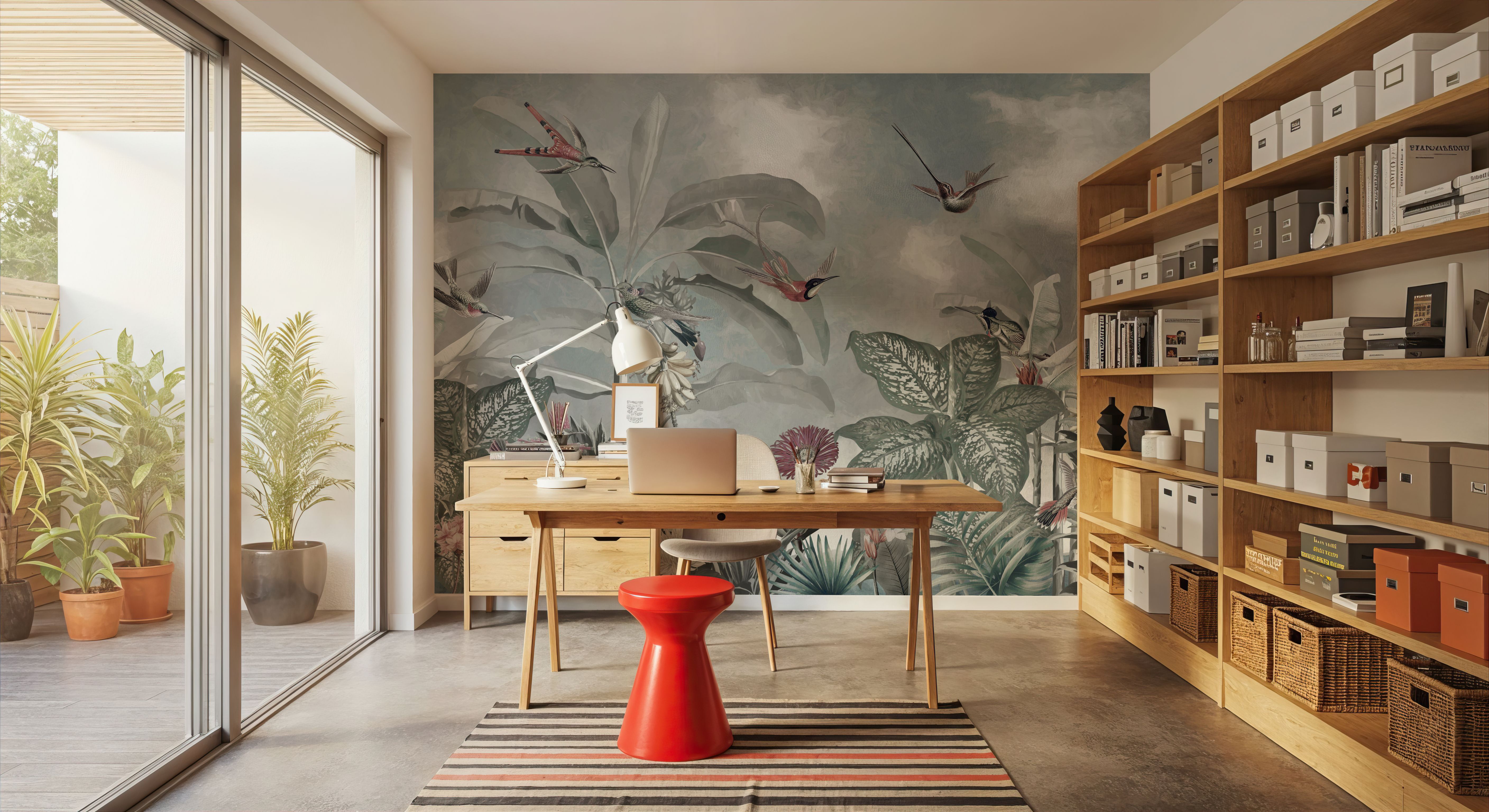 Birds of Paradise Blue