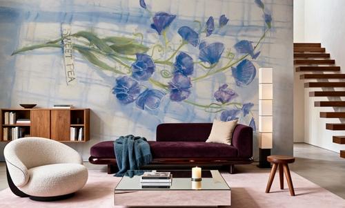 Sweet Pea on Linen