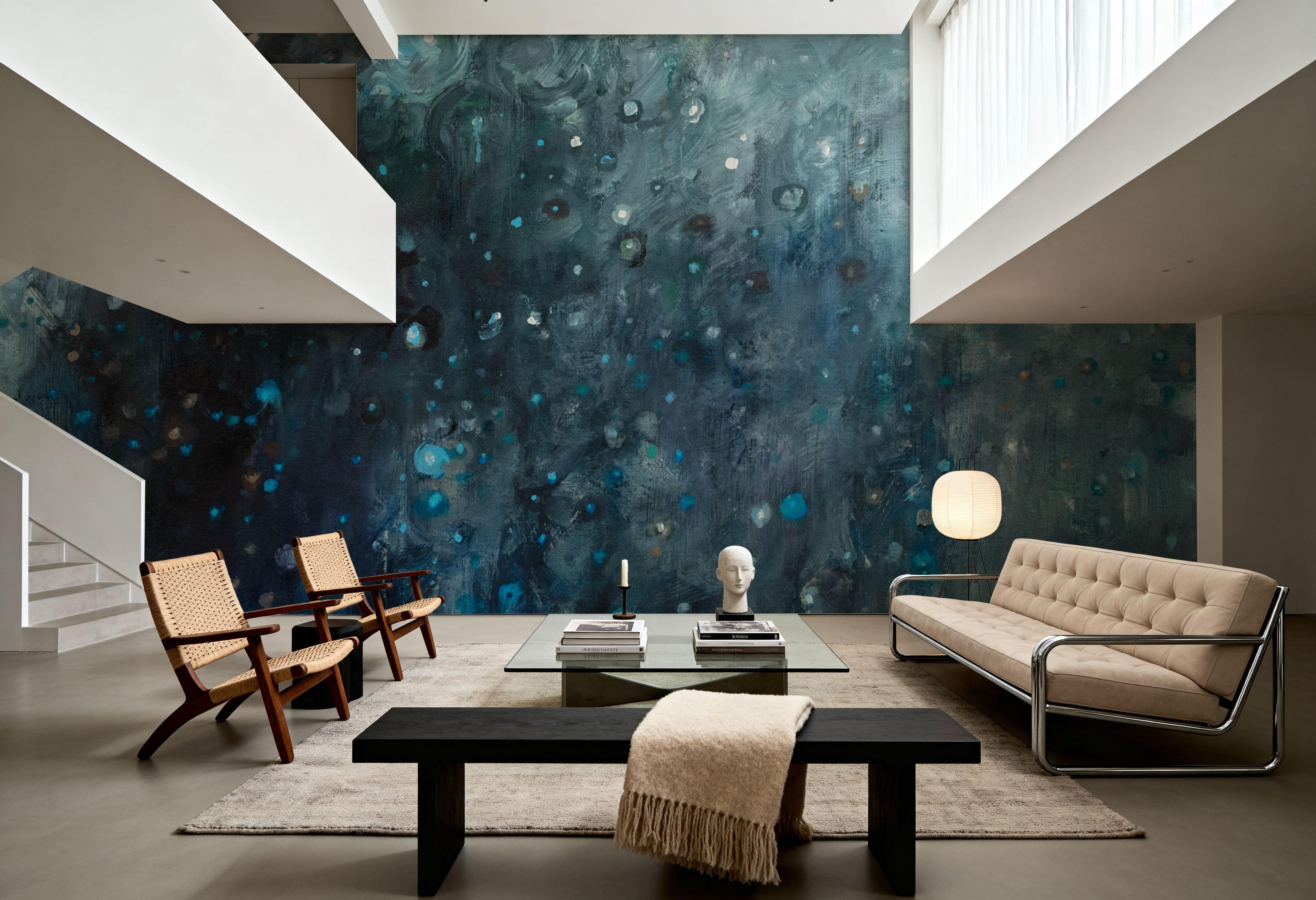 Rain in Gray and Blue