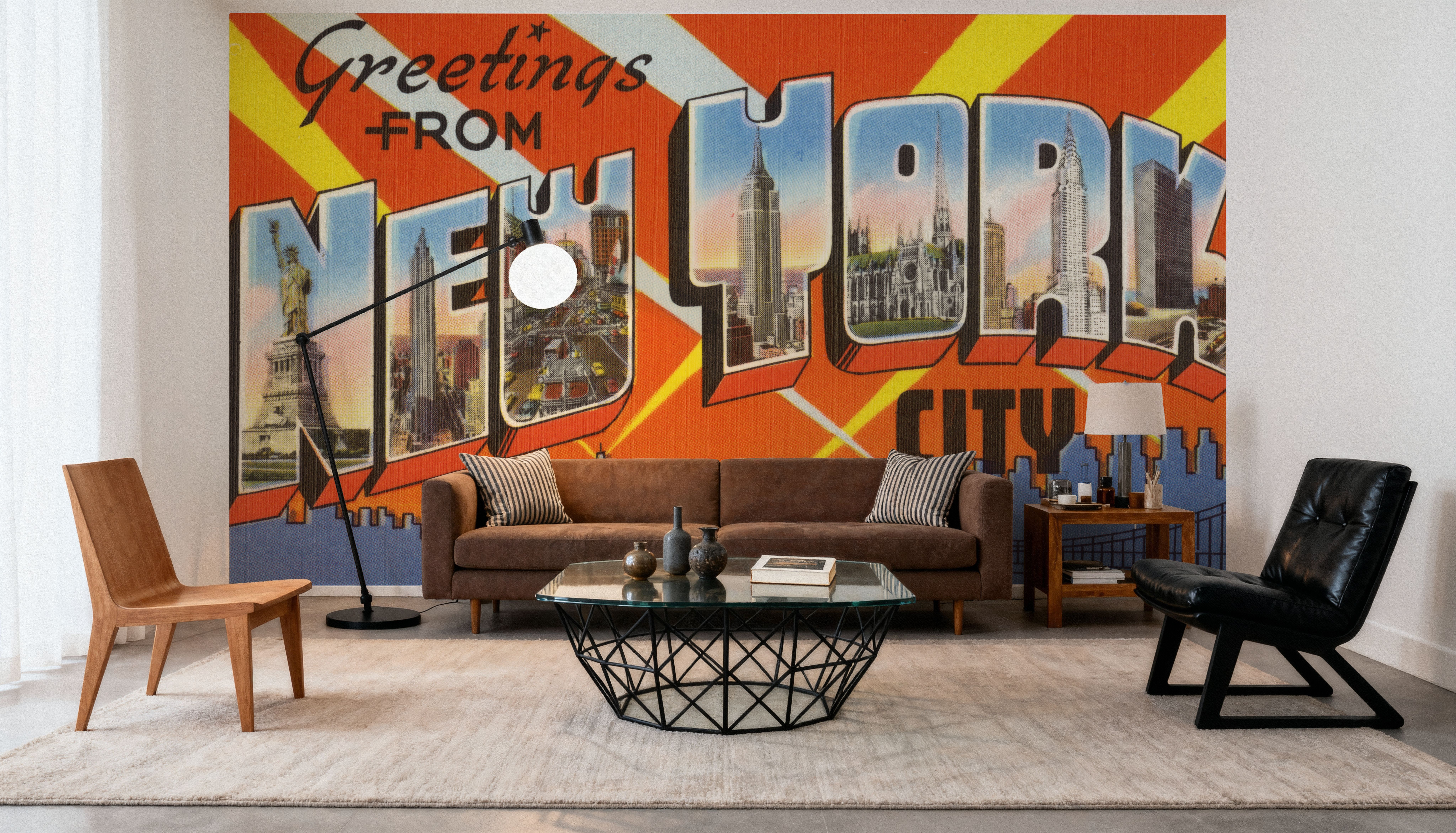 Greetings from NYC - Screenprint Postcard