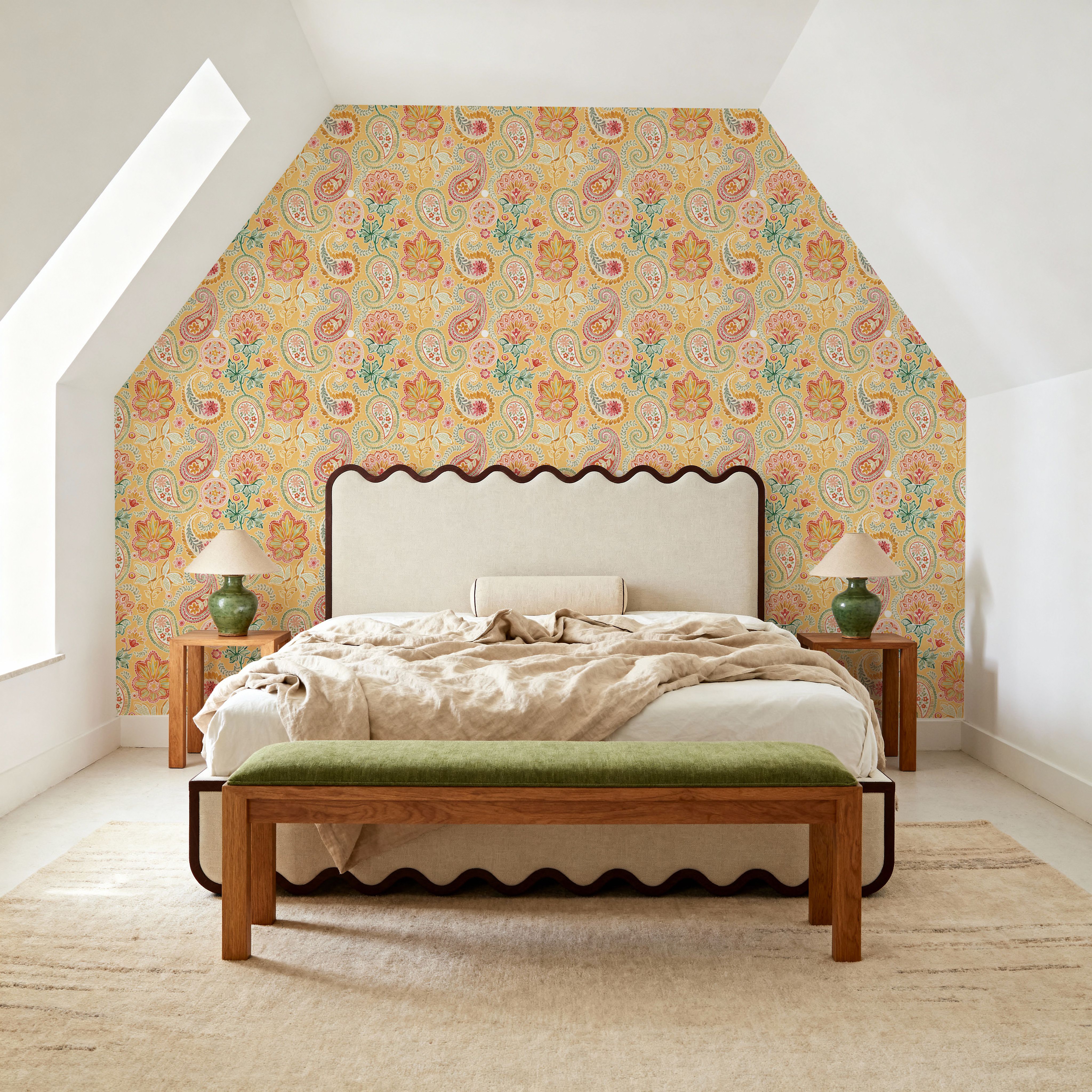 Harvest Paisley Mini Yellow
