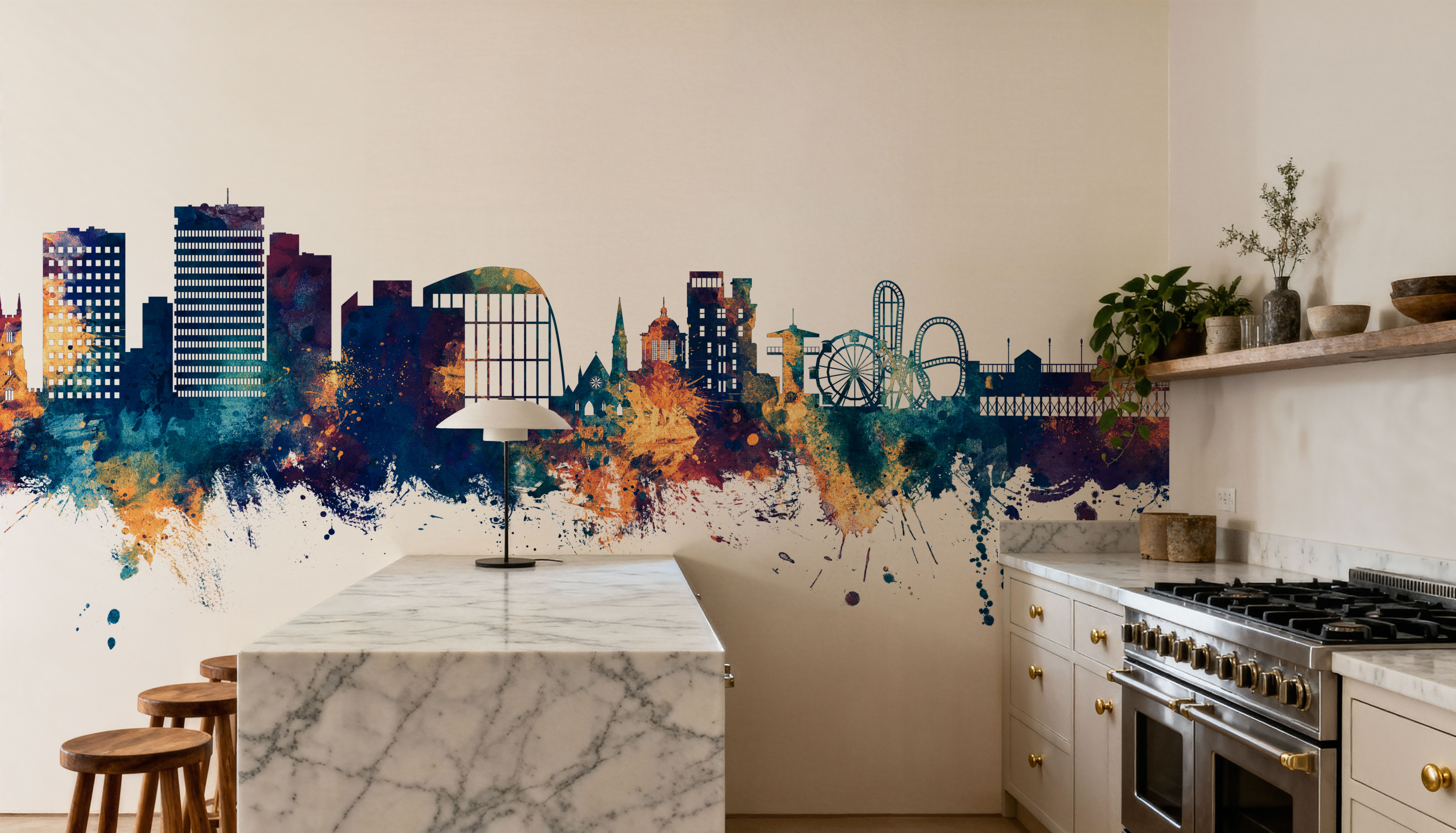 Southend-on-Sea England Skyline Blue & Bronze