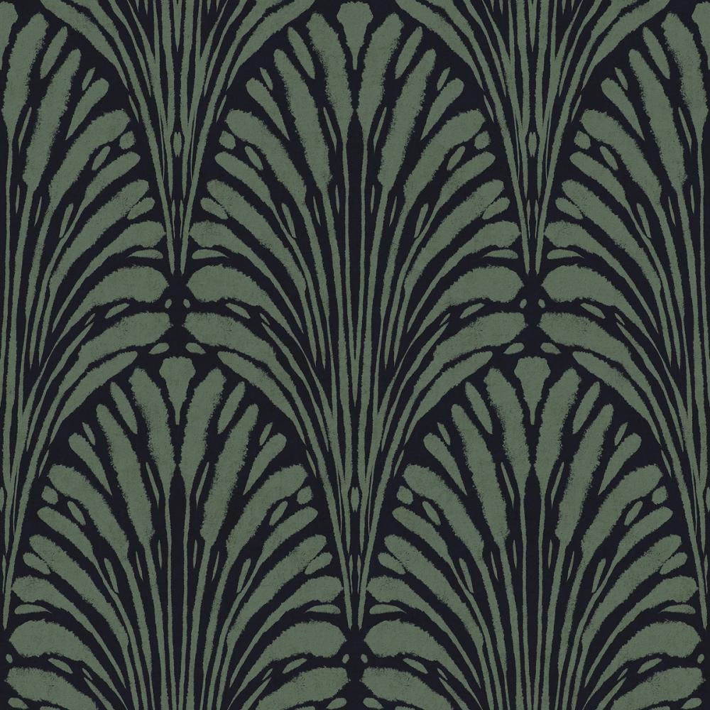 Brushstroke Fan Scallop, French Green
