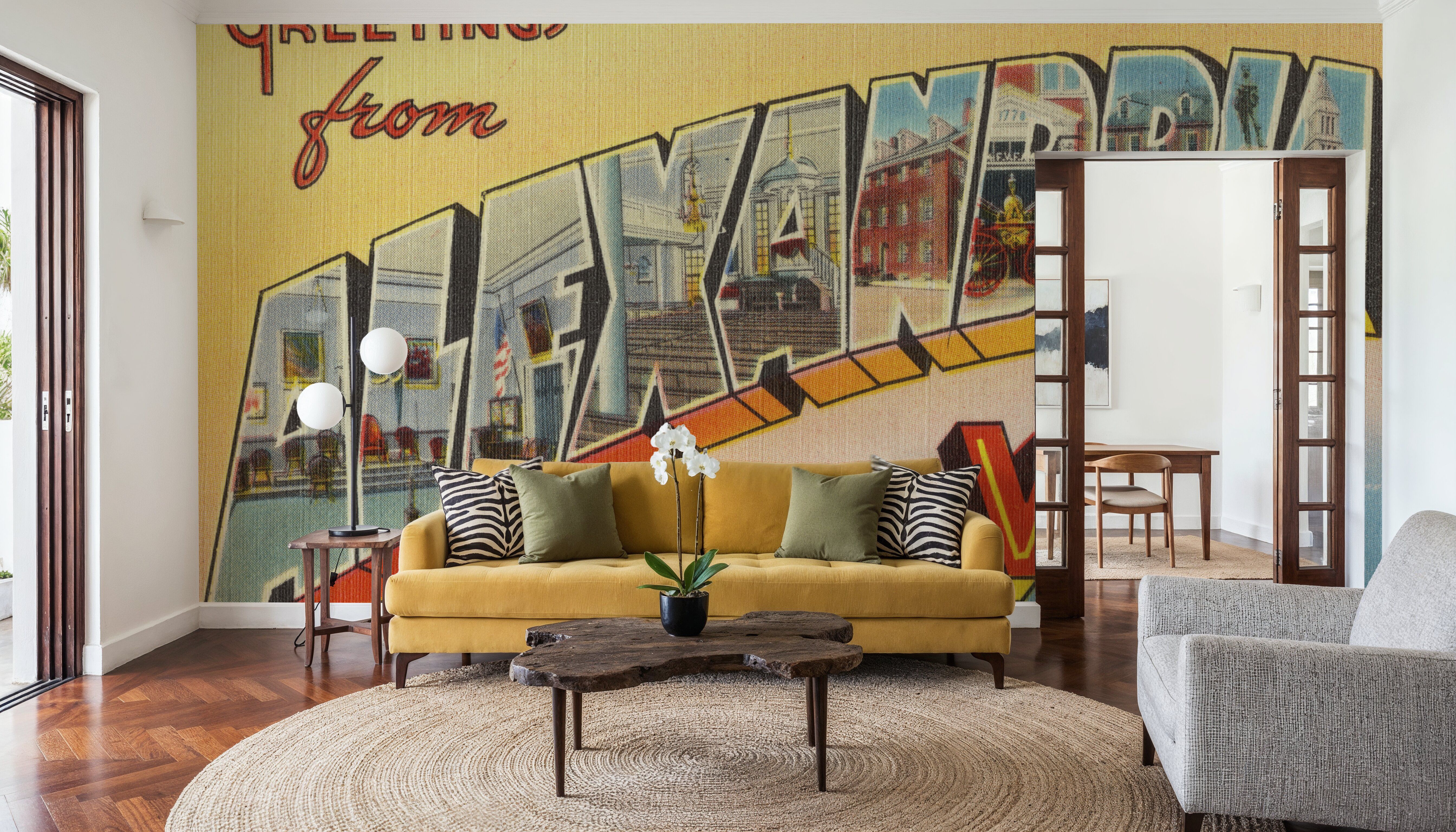 Greetings from Alexandria - Screenprint Postcard