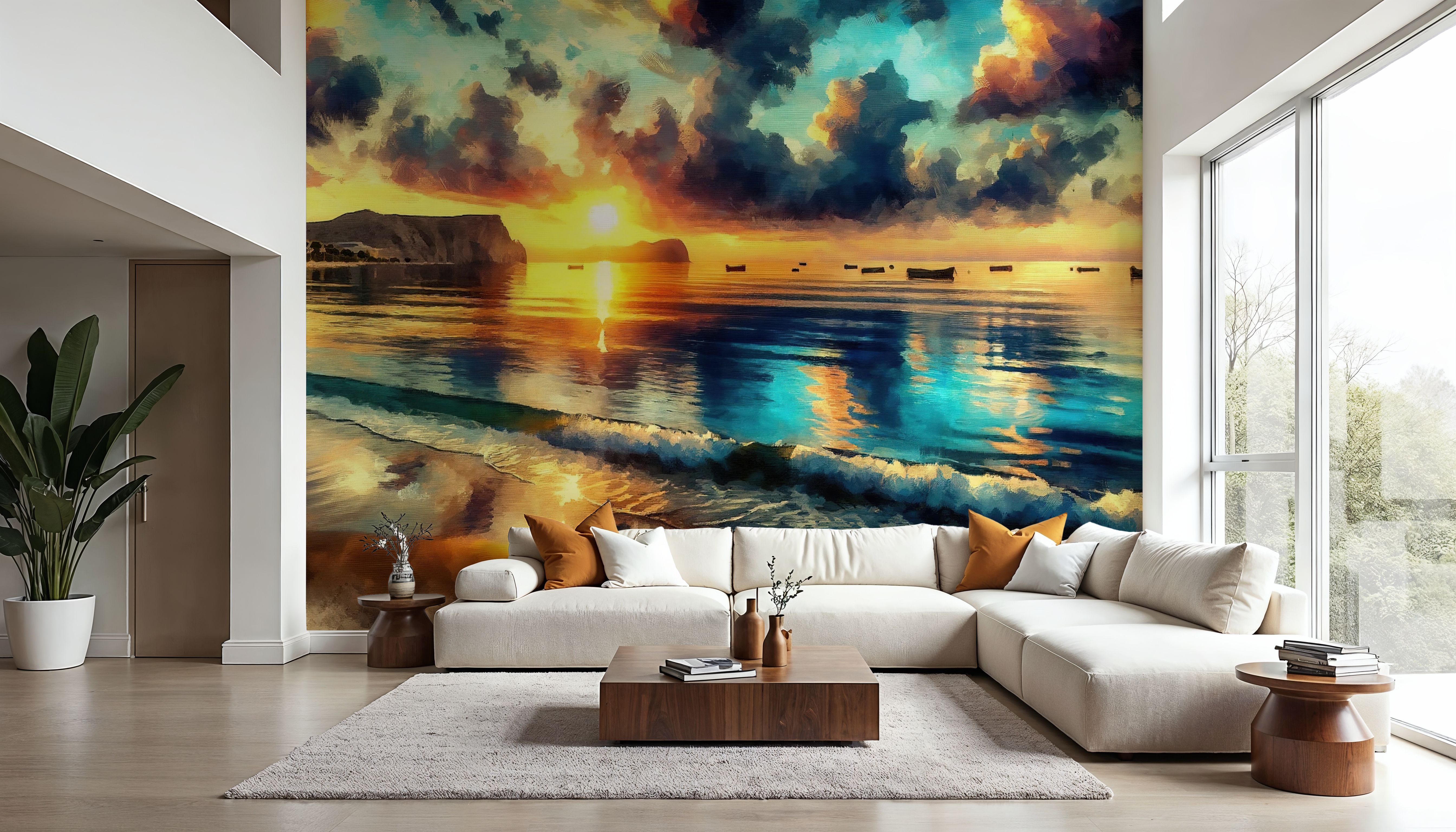 Stunning Coastal Sunset Scene
