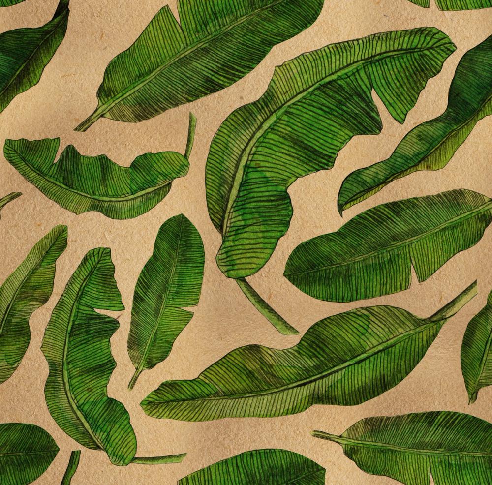 Scattered Banana Leaves