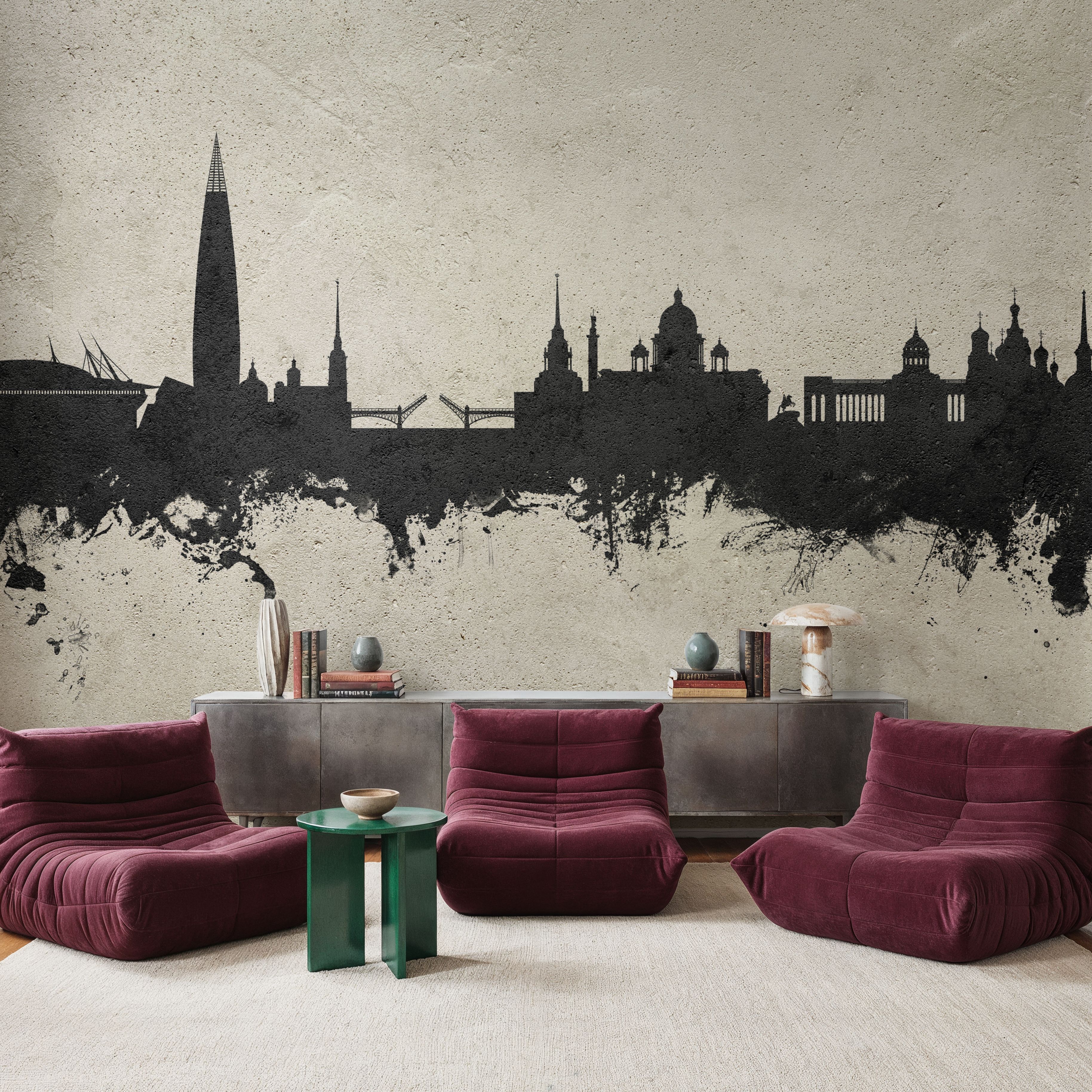 St Petersbug Russia Skyline Concrete