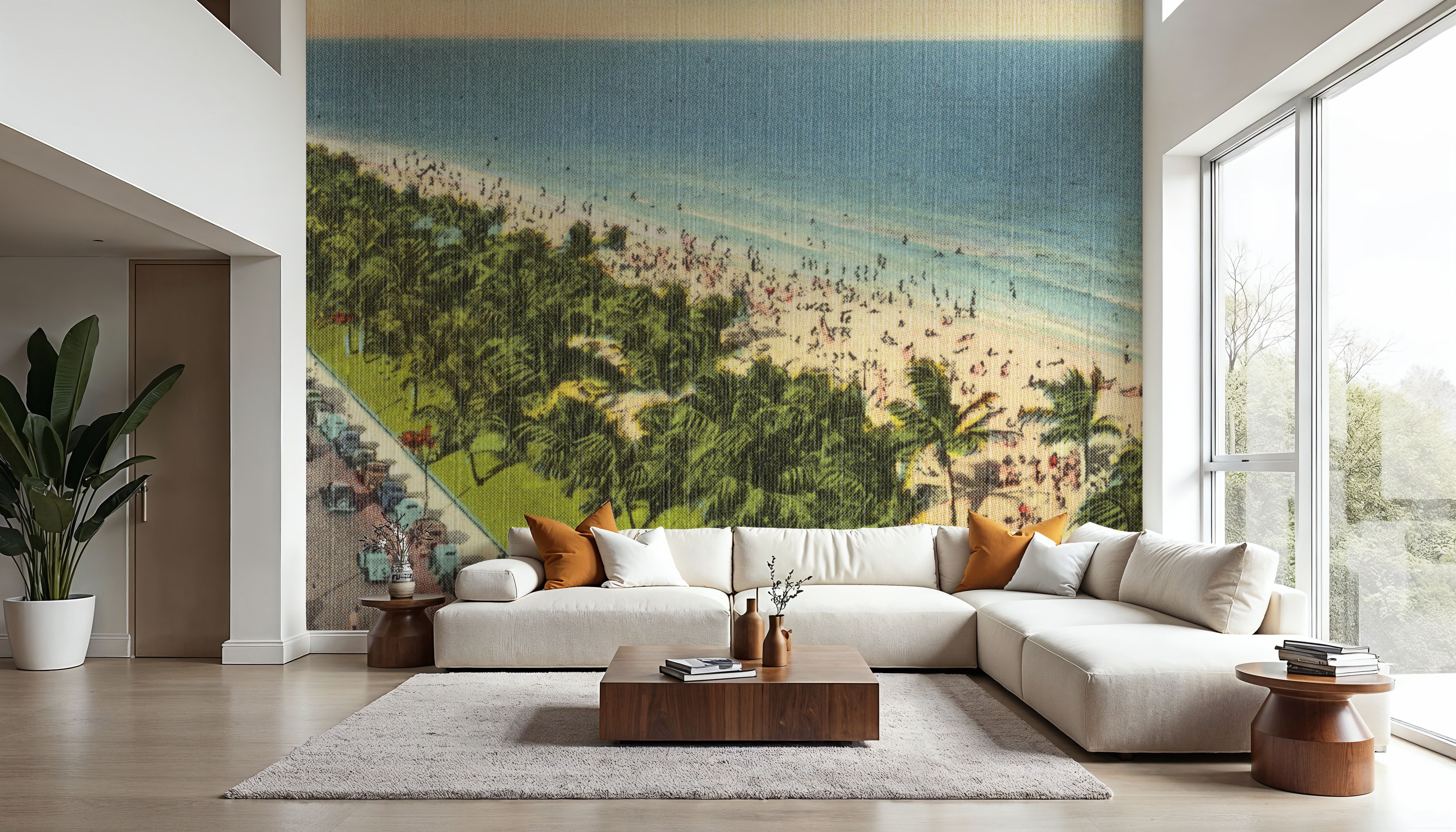 Ocean Drive - Screenprint Postcard