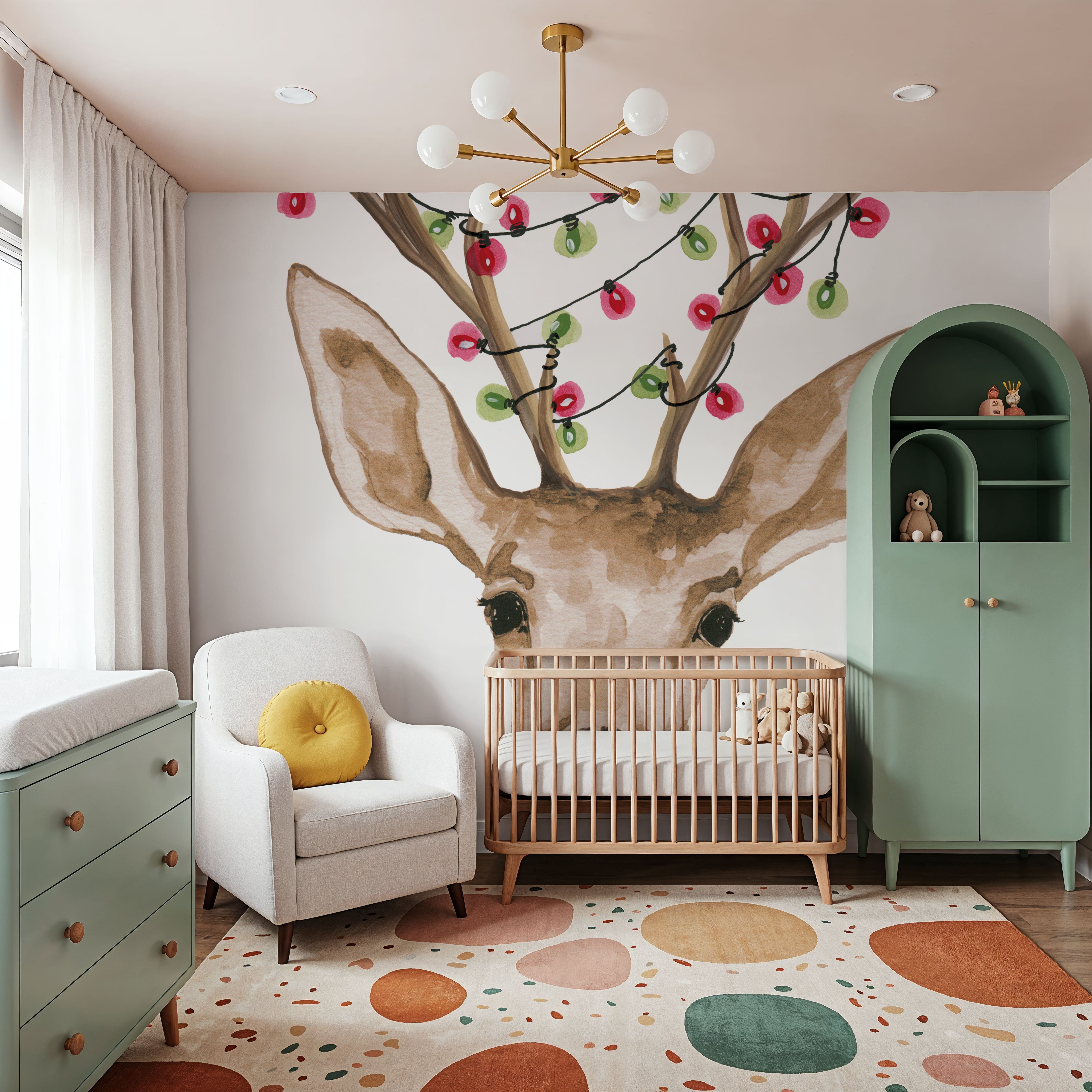 Light Tangled Reindeer