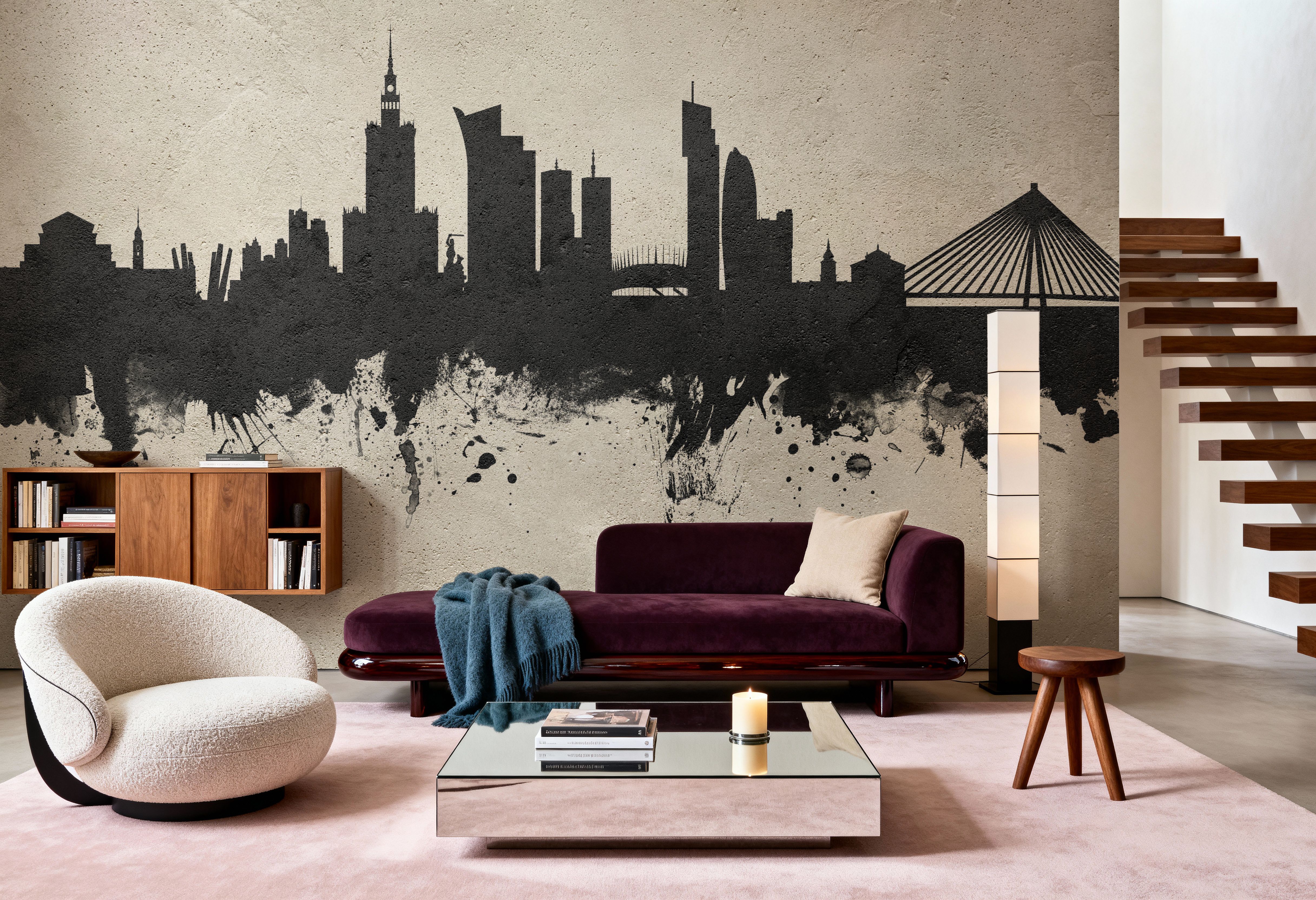Warsaw Poland Skyline Concrete