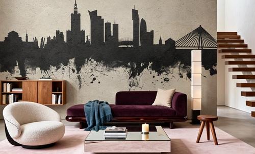 Warsaw Poland Skyline Concrete