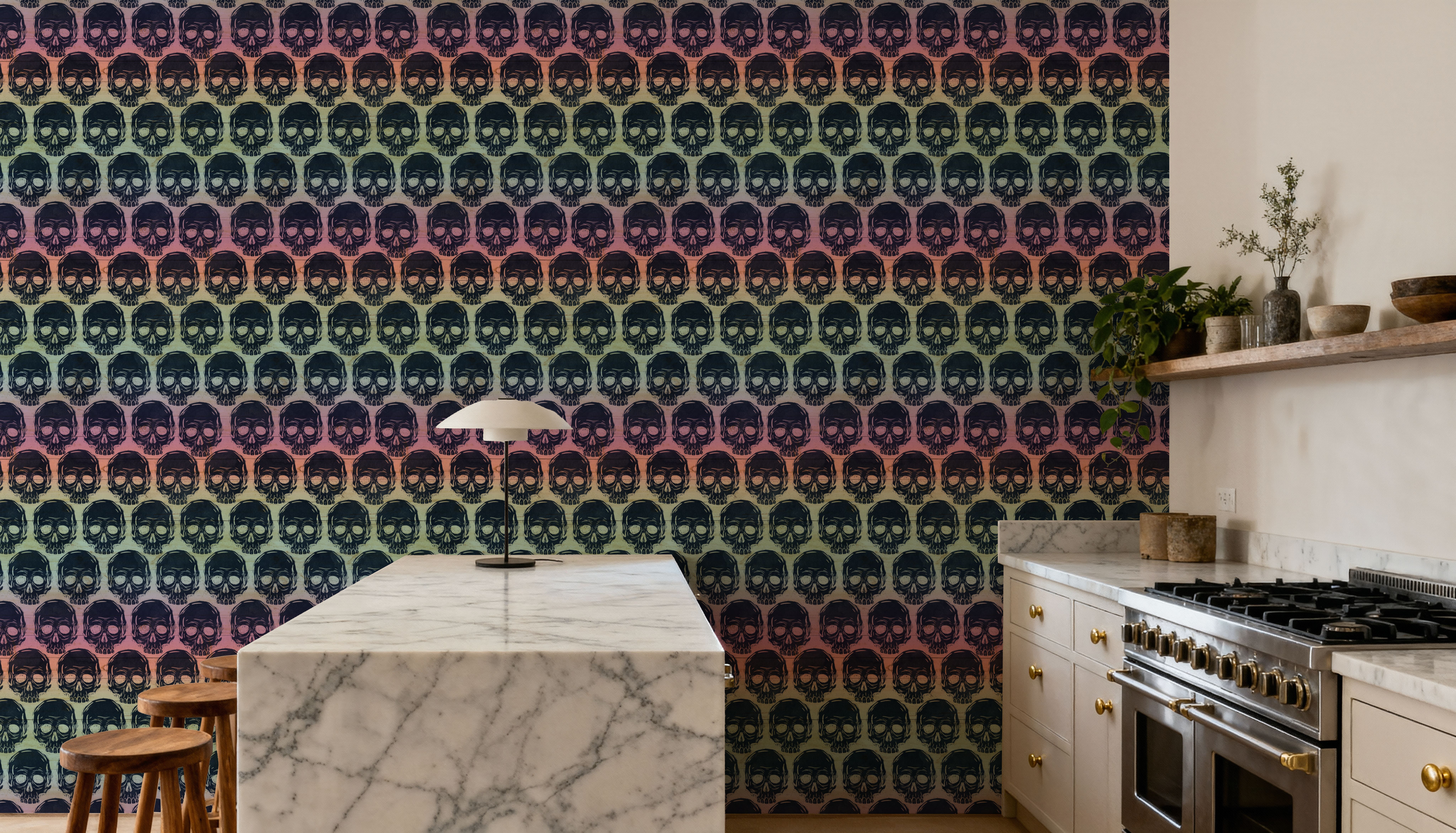 Skulls Everywhere Neon