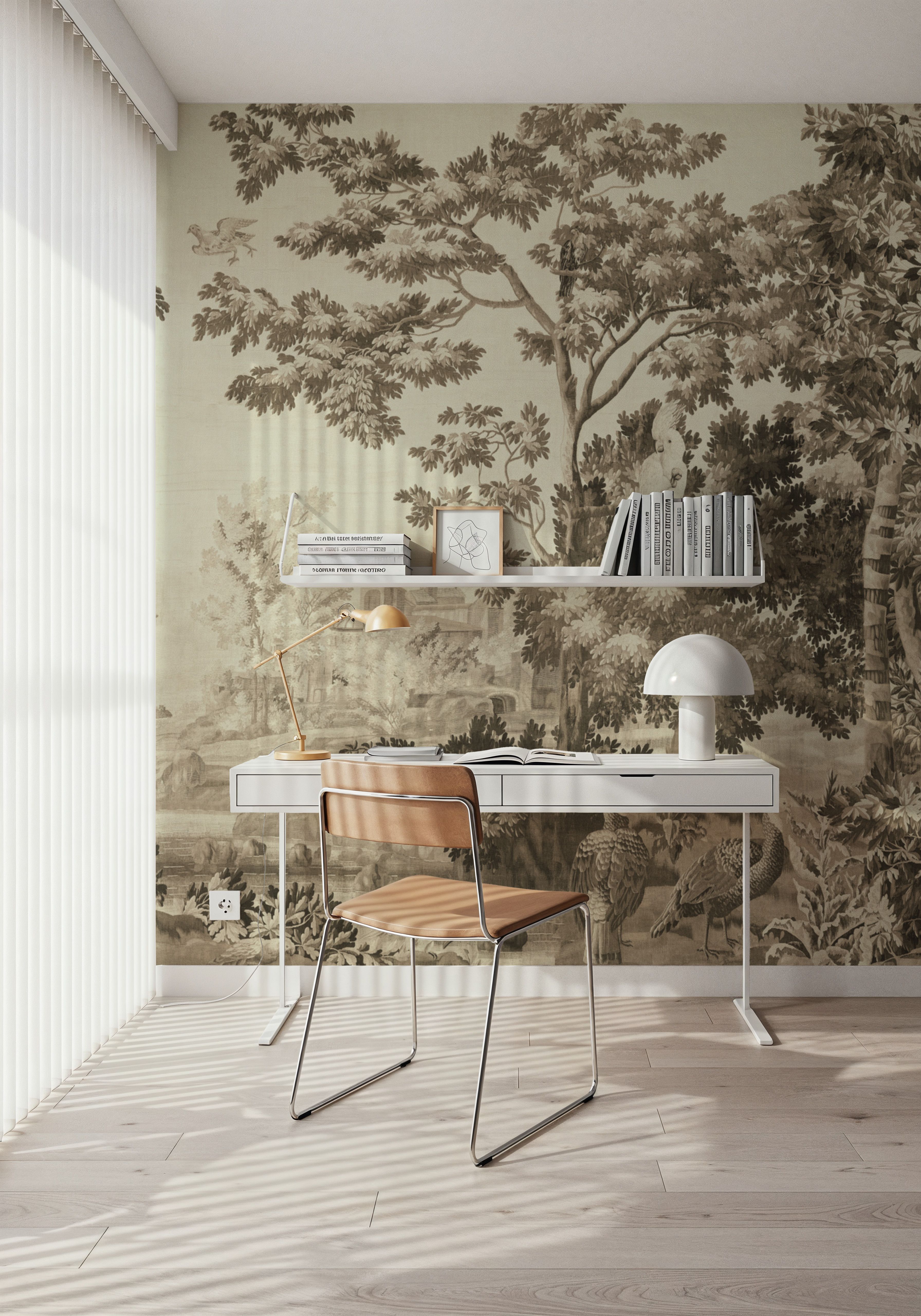 Enchanted Grove Tapestry, Beige