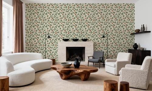 Oak & Acorns, White