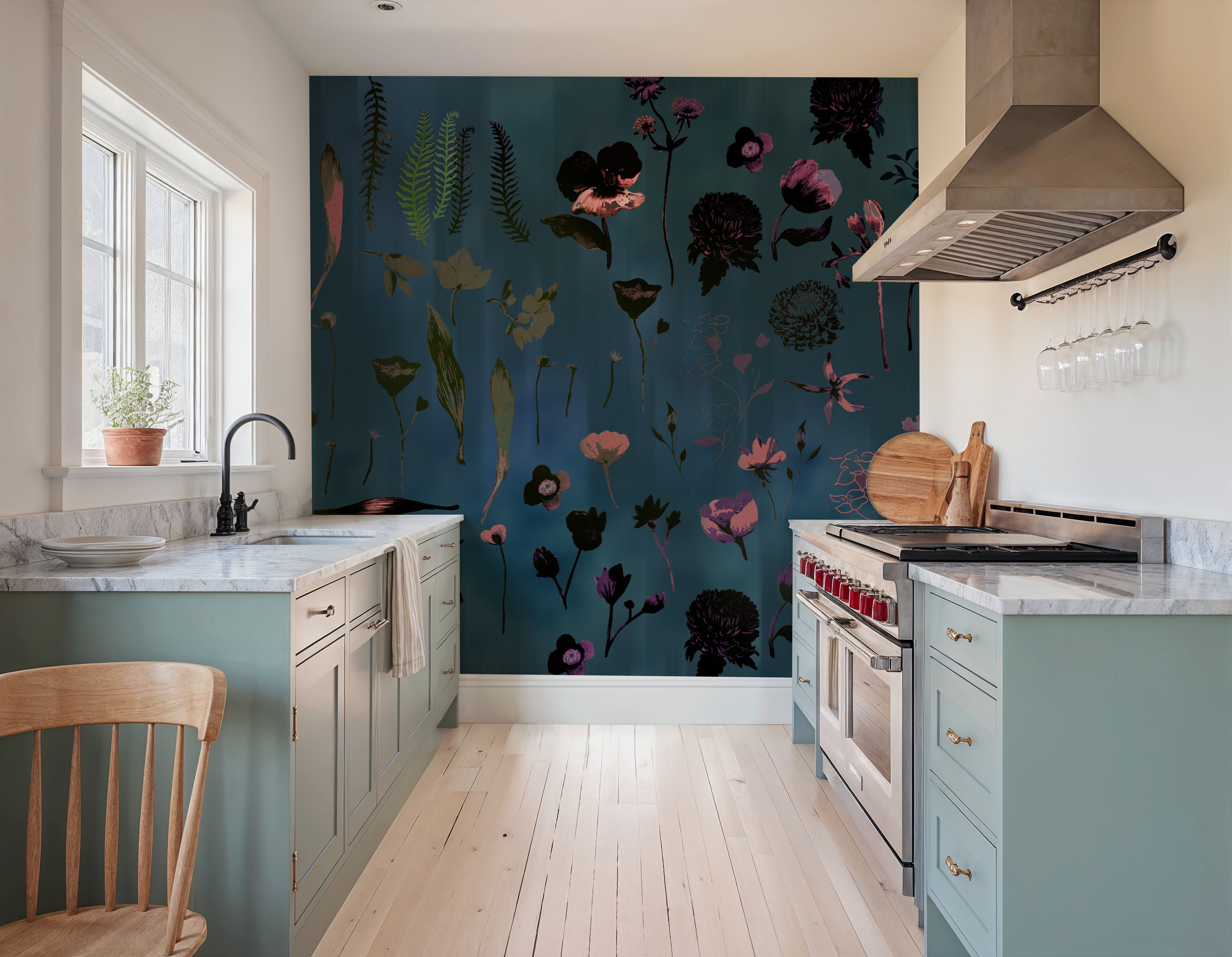 Floral Dream, Teal