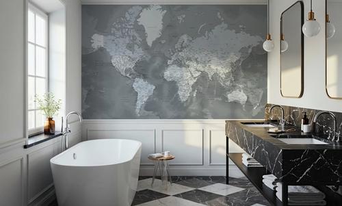 World Map Cities - Zanders