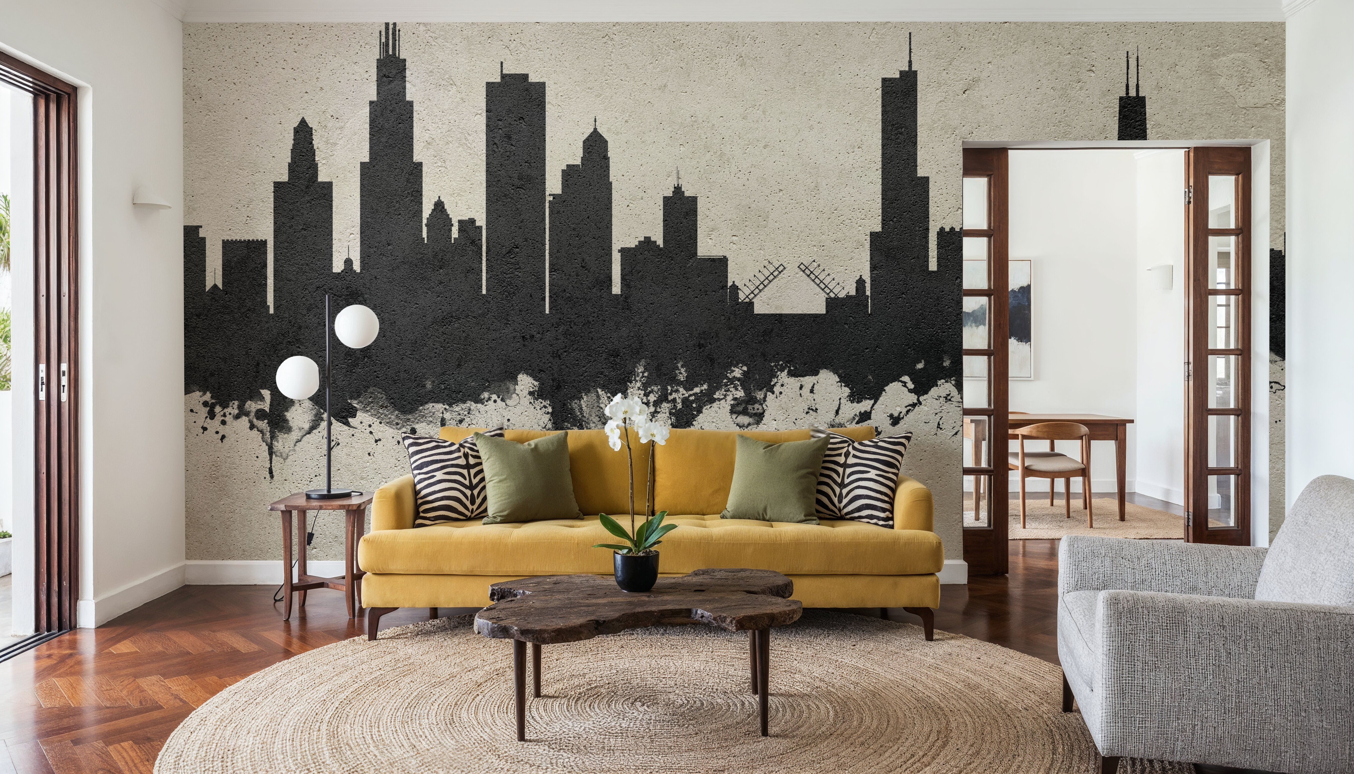 Chicago Illinois Skyline Concrete