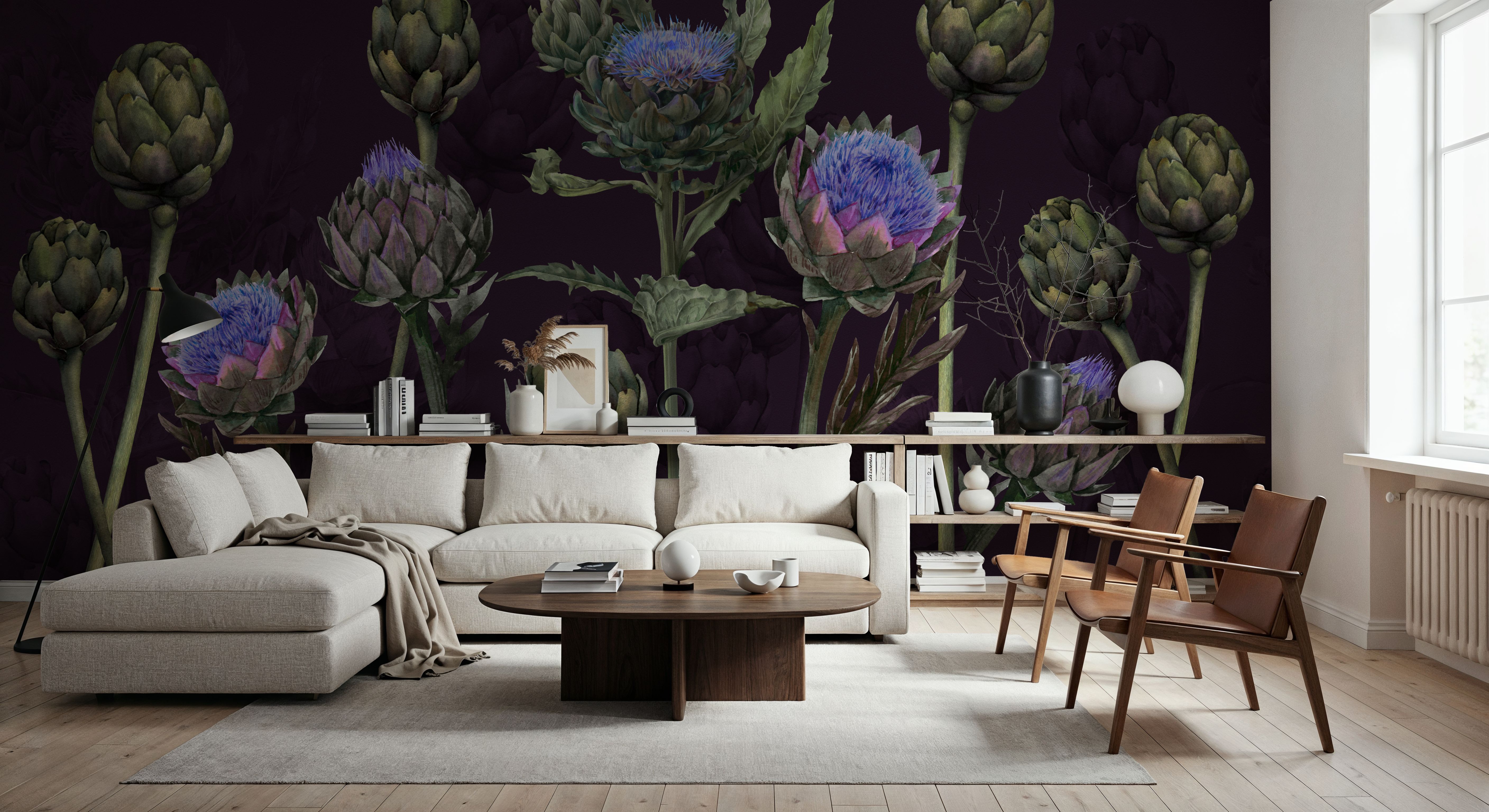 Artichoke Blooms, Midnight