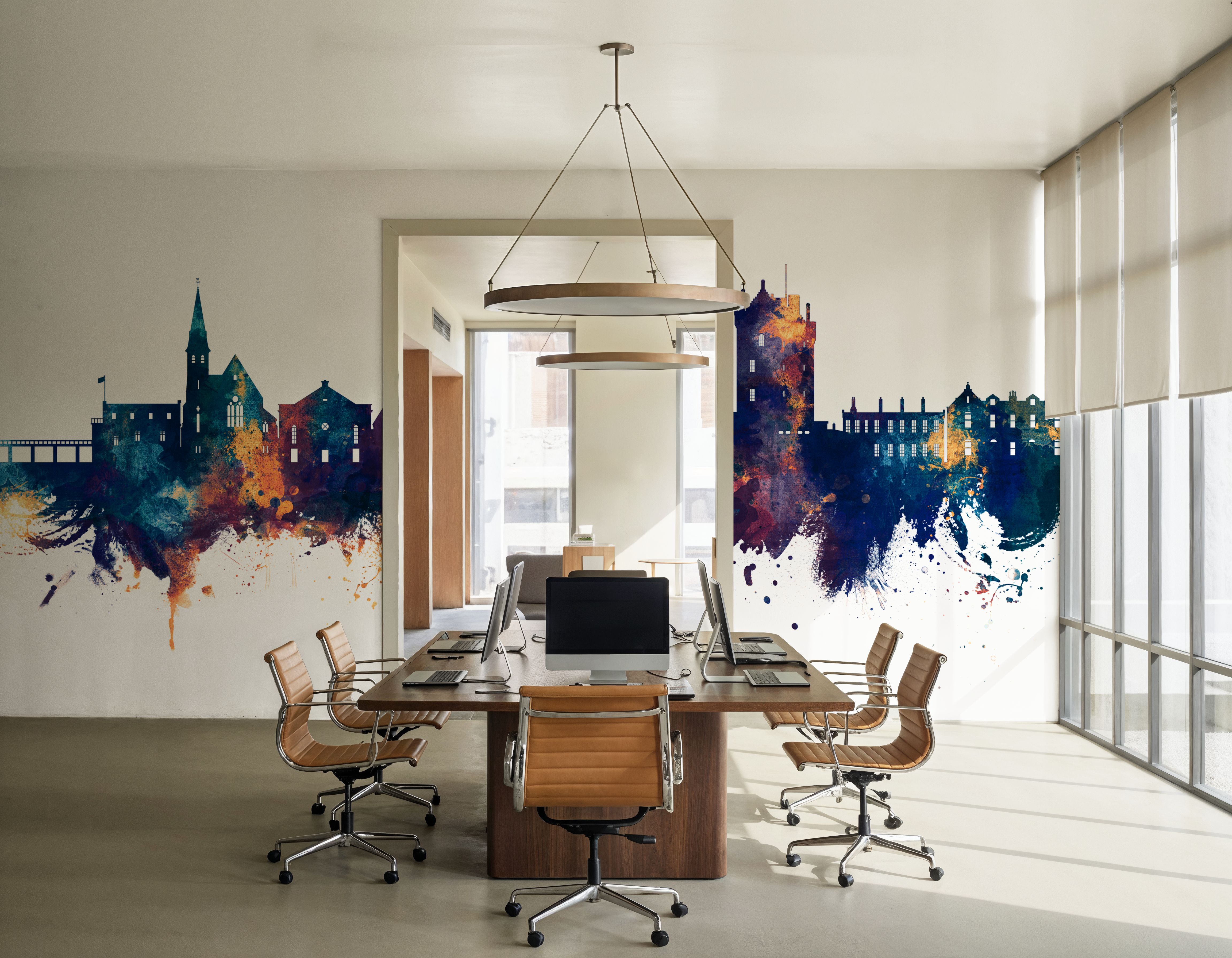 Broughty Ferry Scotland Skyline Blue & Bronze