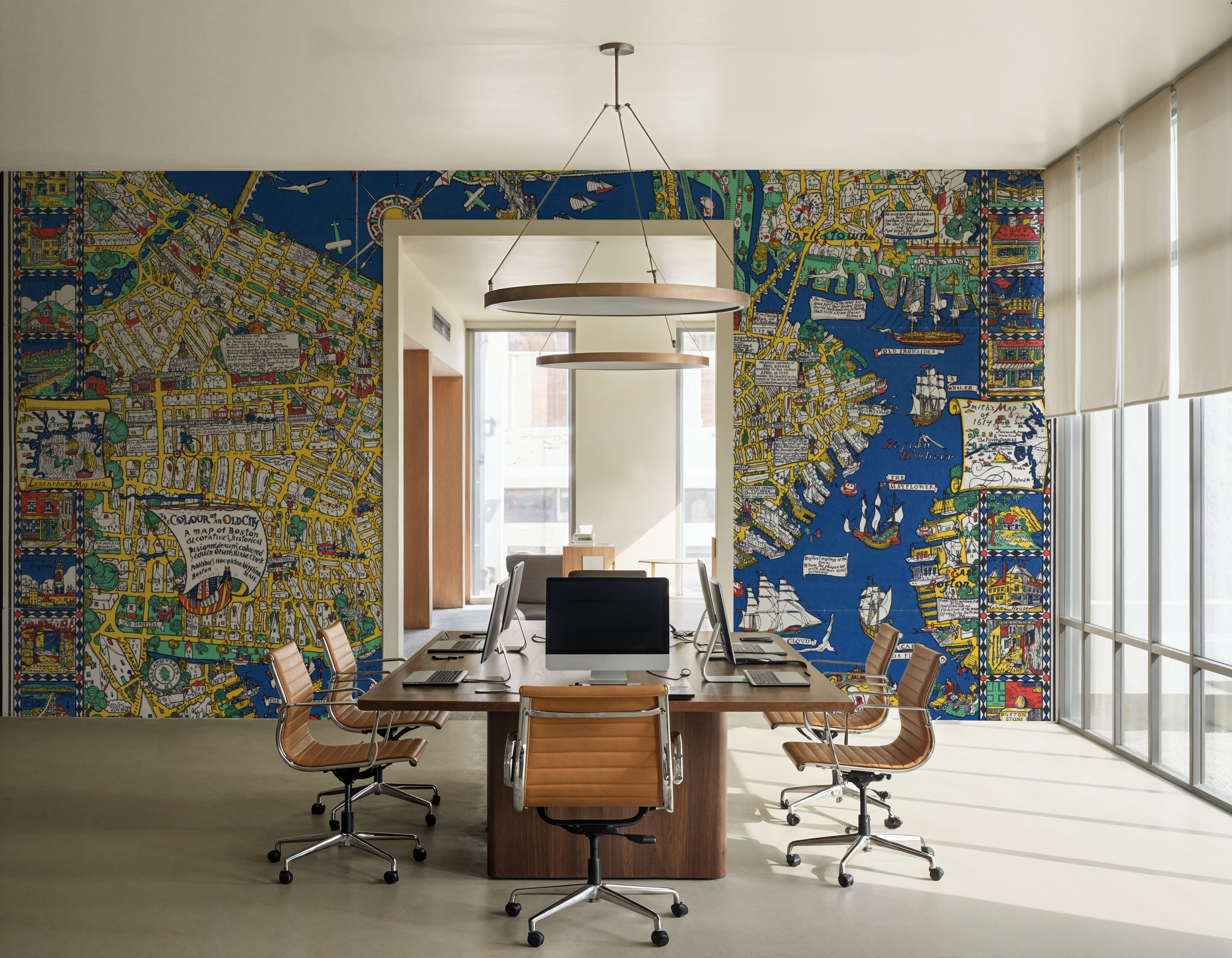 Decorative Boston Map