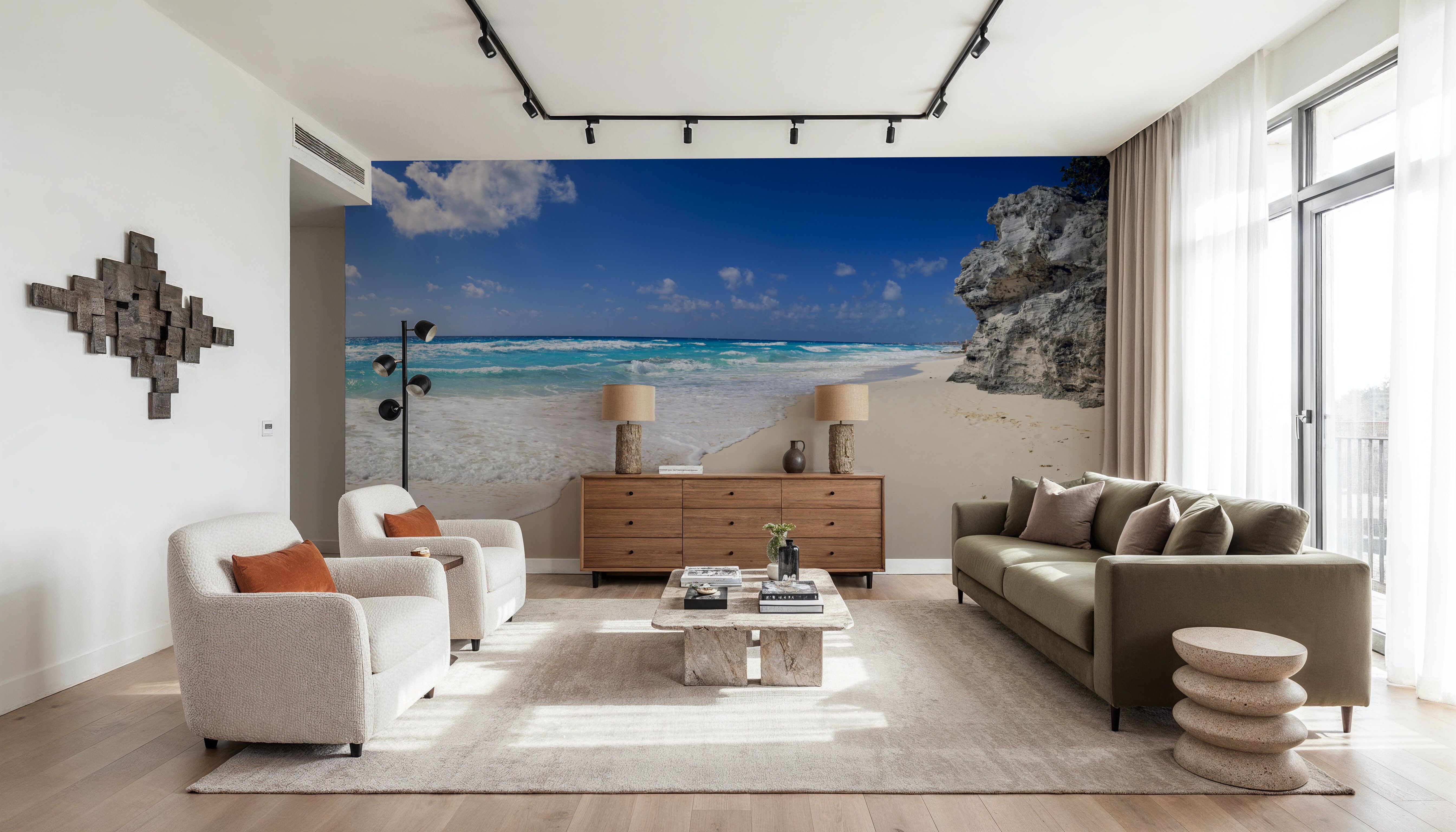 Tranquil Turquoise Shores, Tapeten