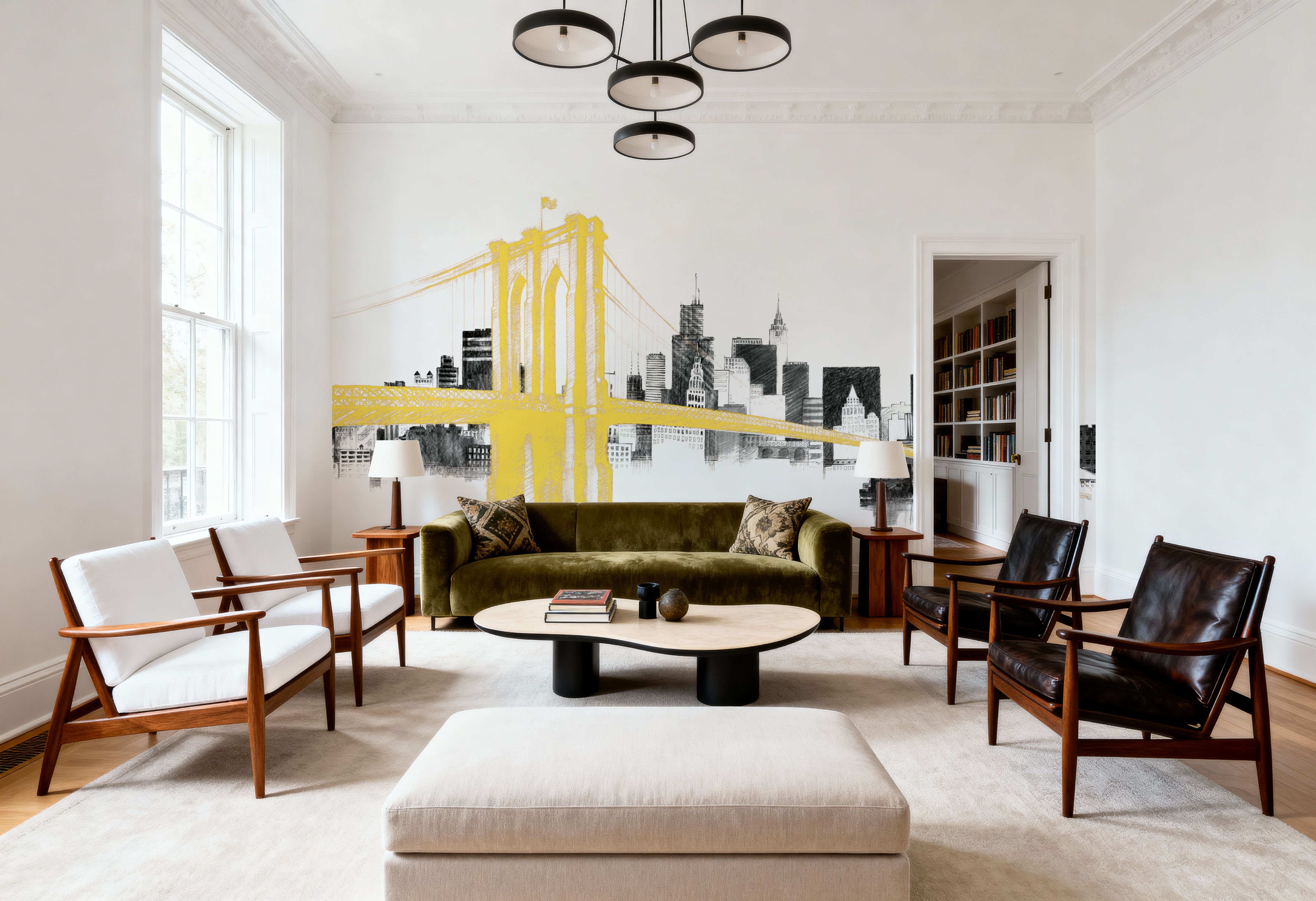 Skyline Crossing Yellow, Wallpaper