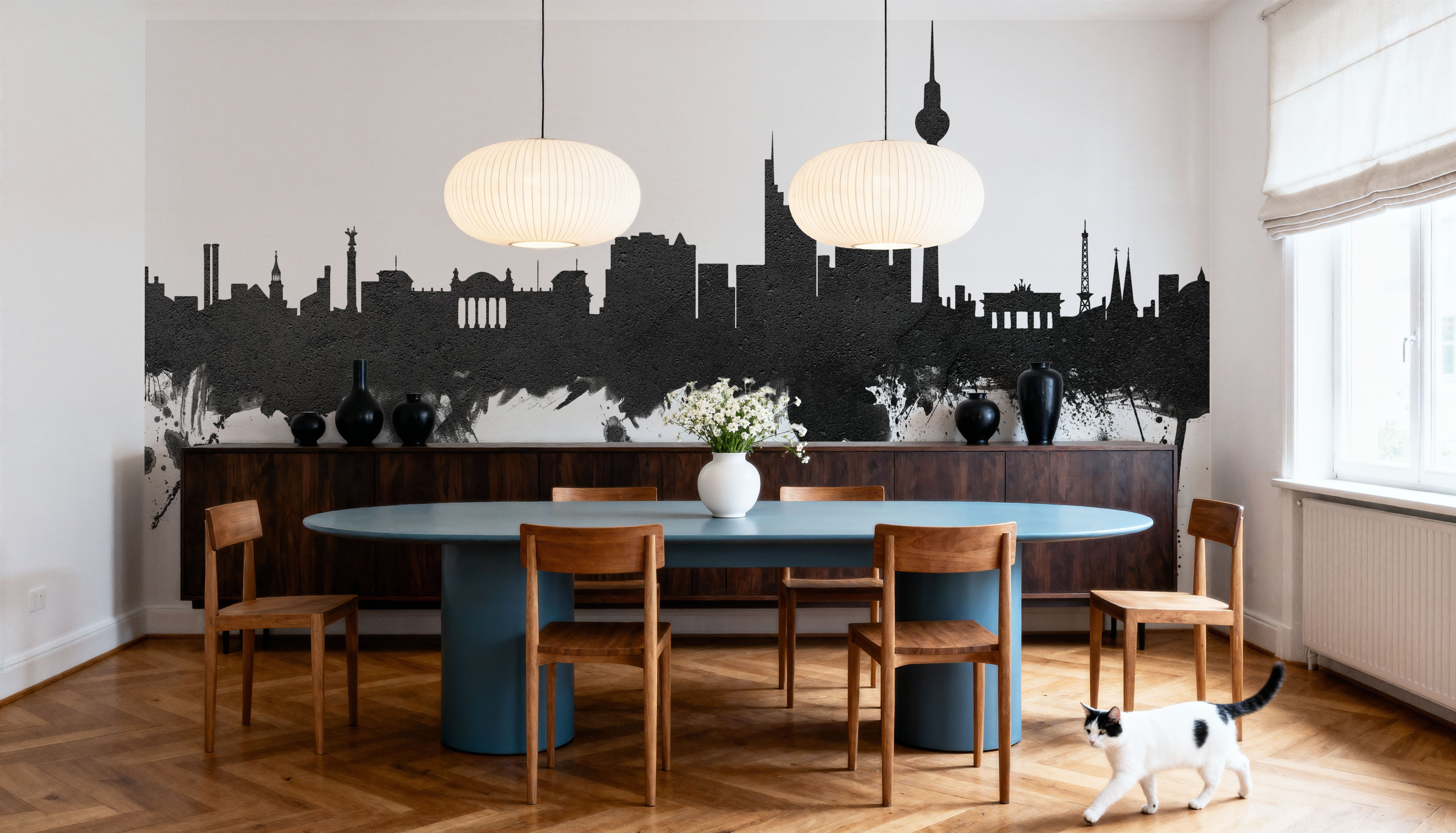 Berlin Skyline Black & White