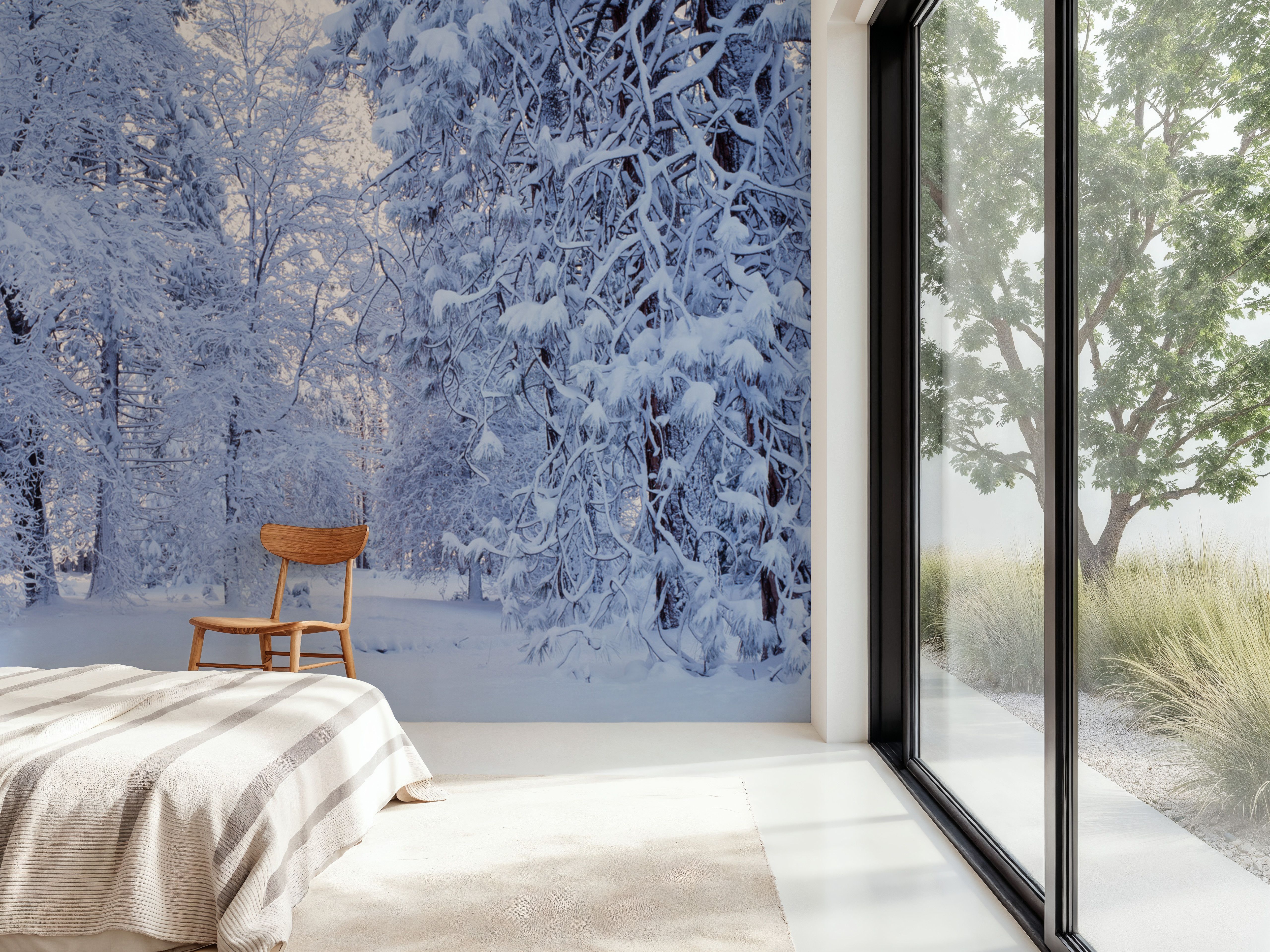 Snow-Laden Forest