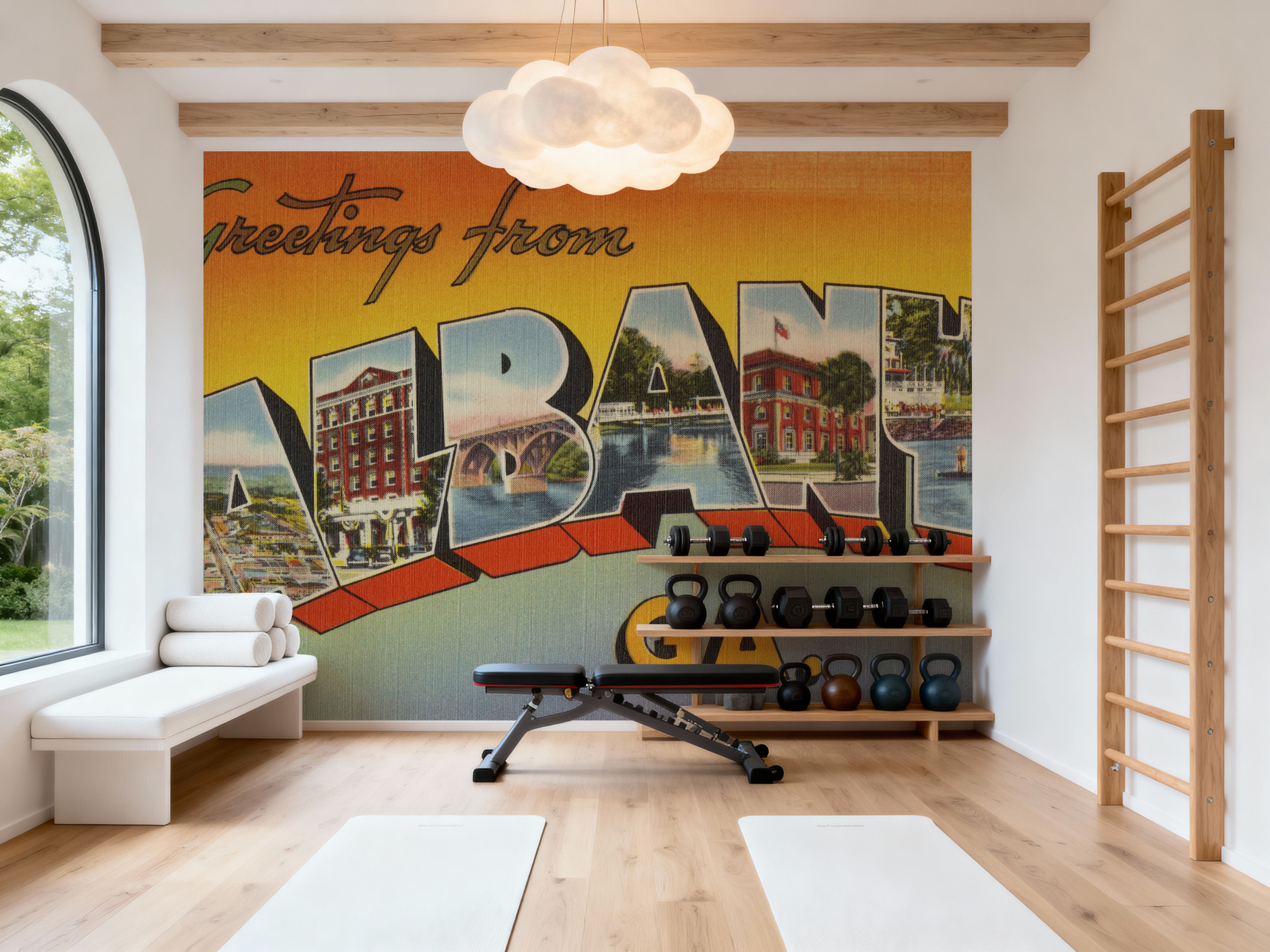 Greetings from Albany GA. - Screenprint Postcard