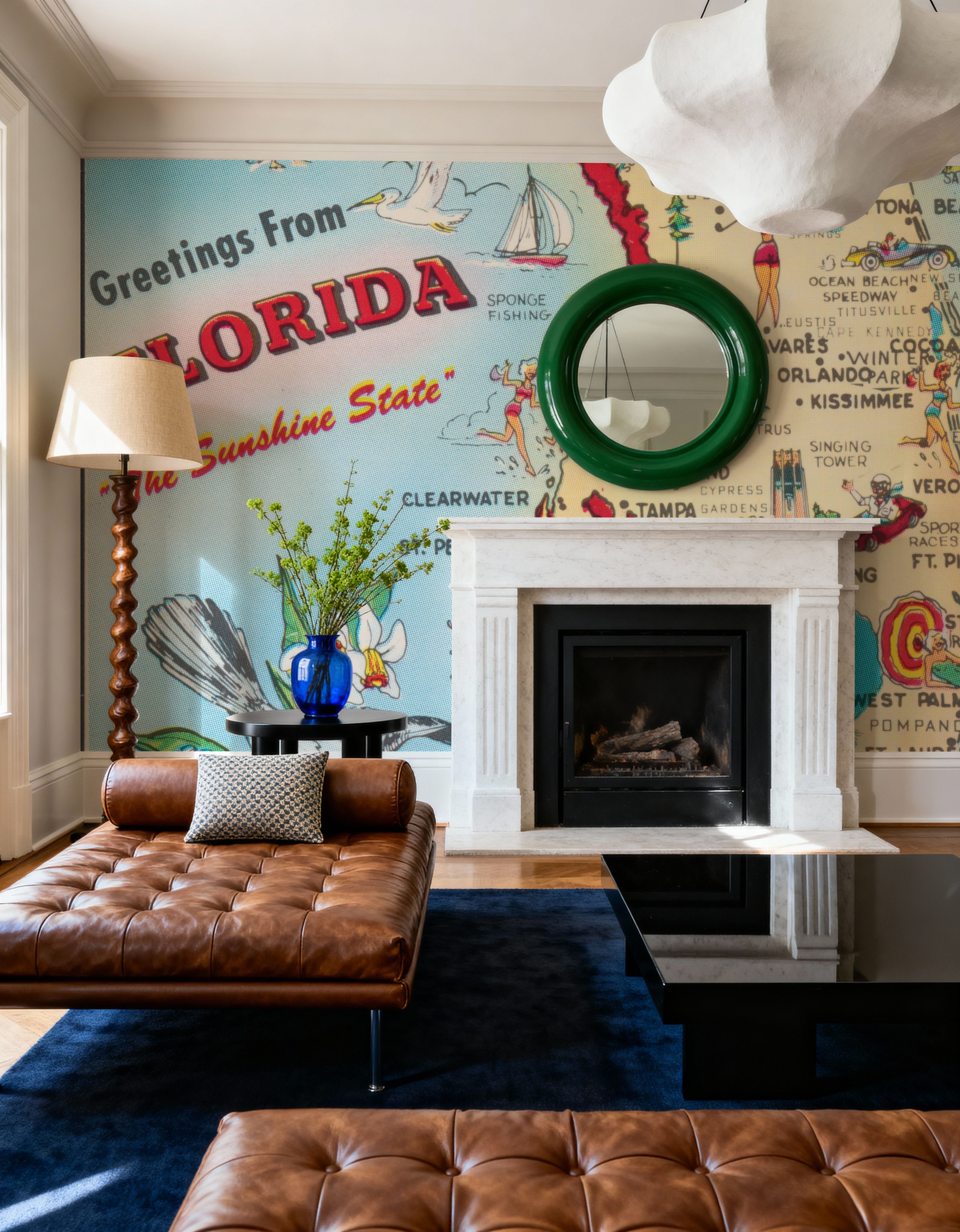 Vintage Florida Travel Map