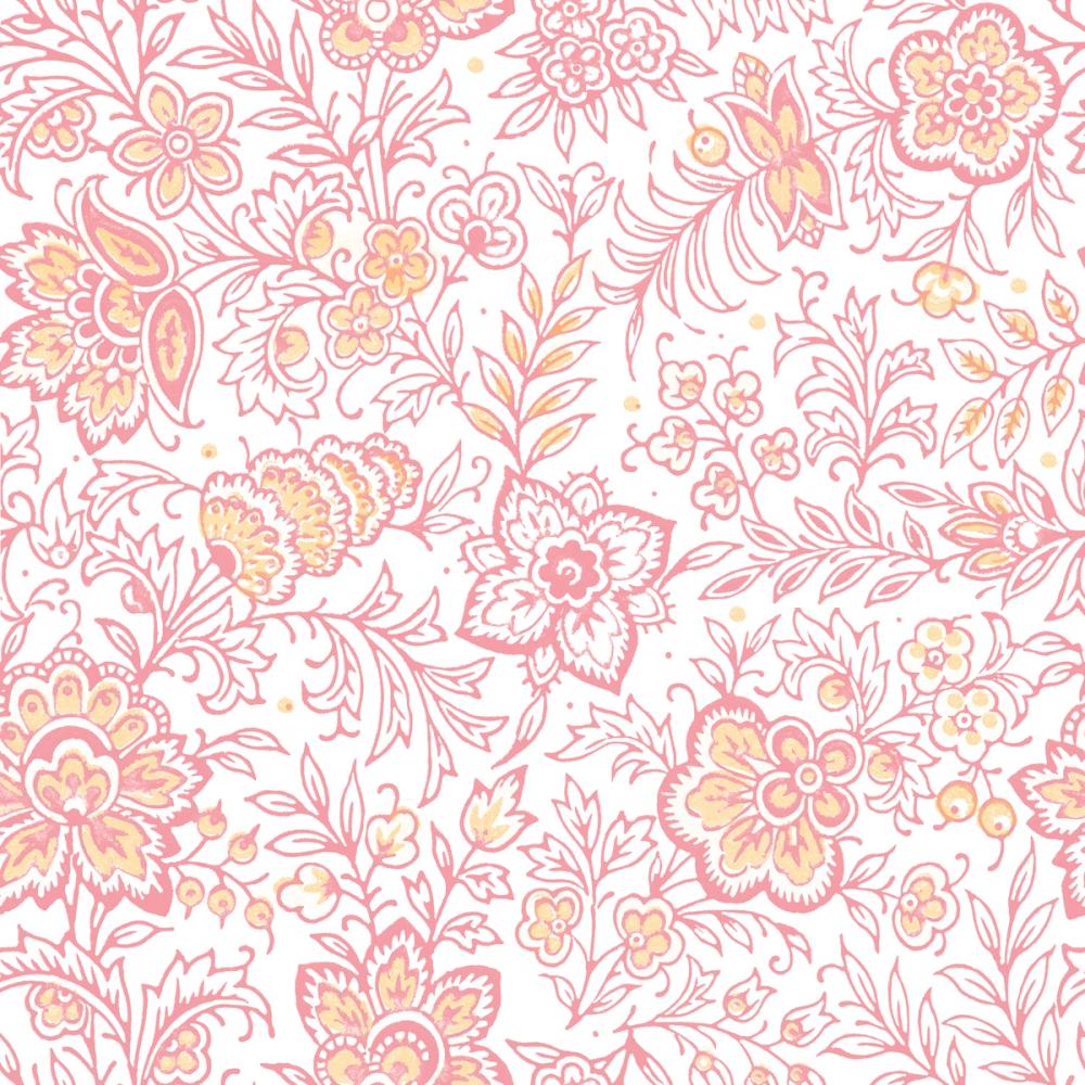 Kala Flowers Red on White