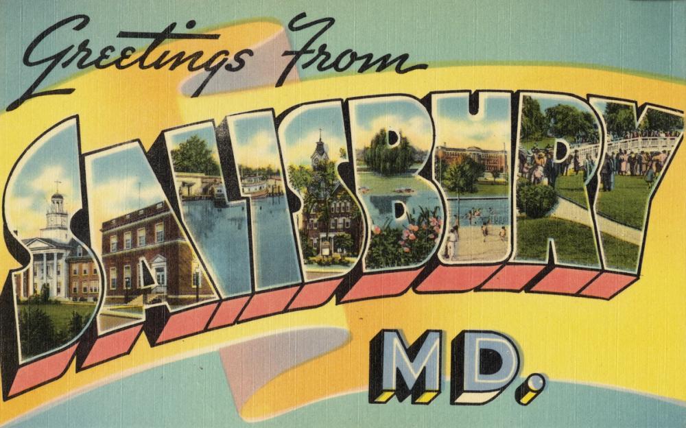 Greetings from Salisbury - Screenprint Postcard