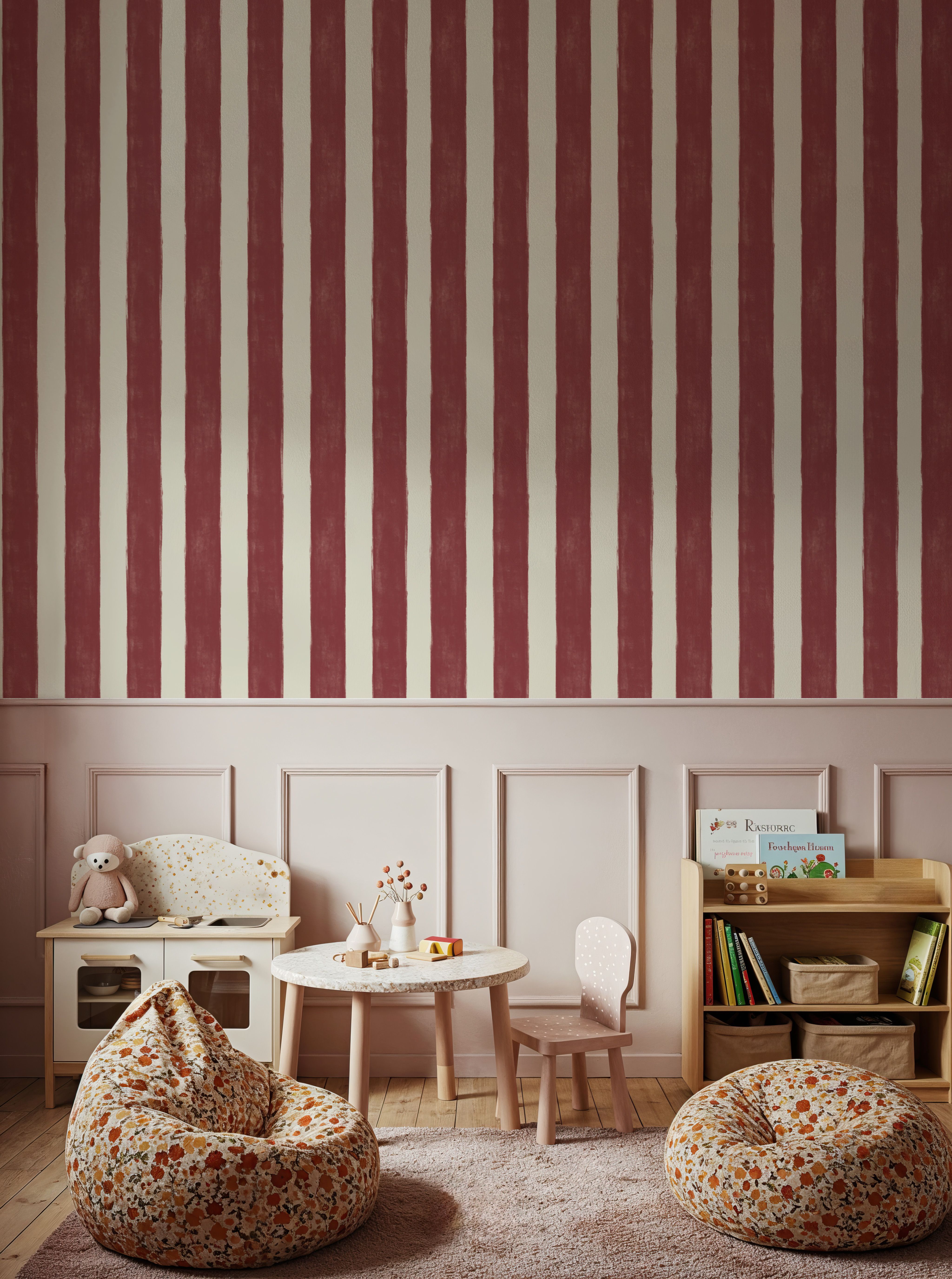 Sino Vertical Lines, Red