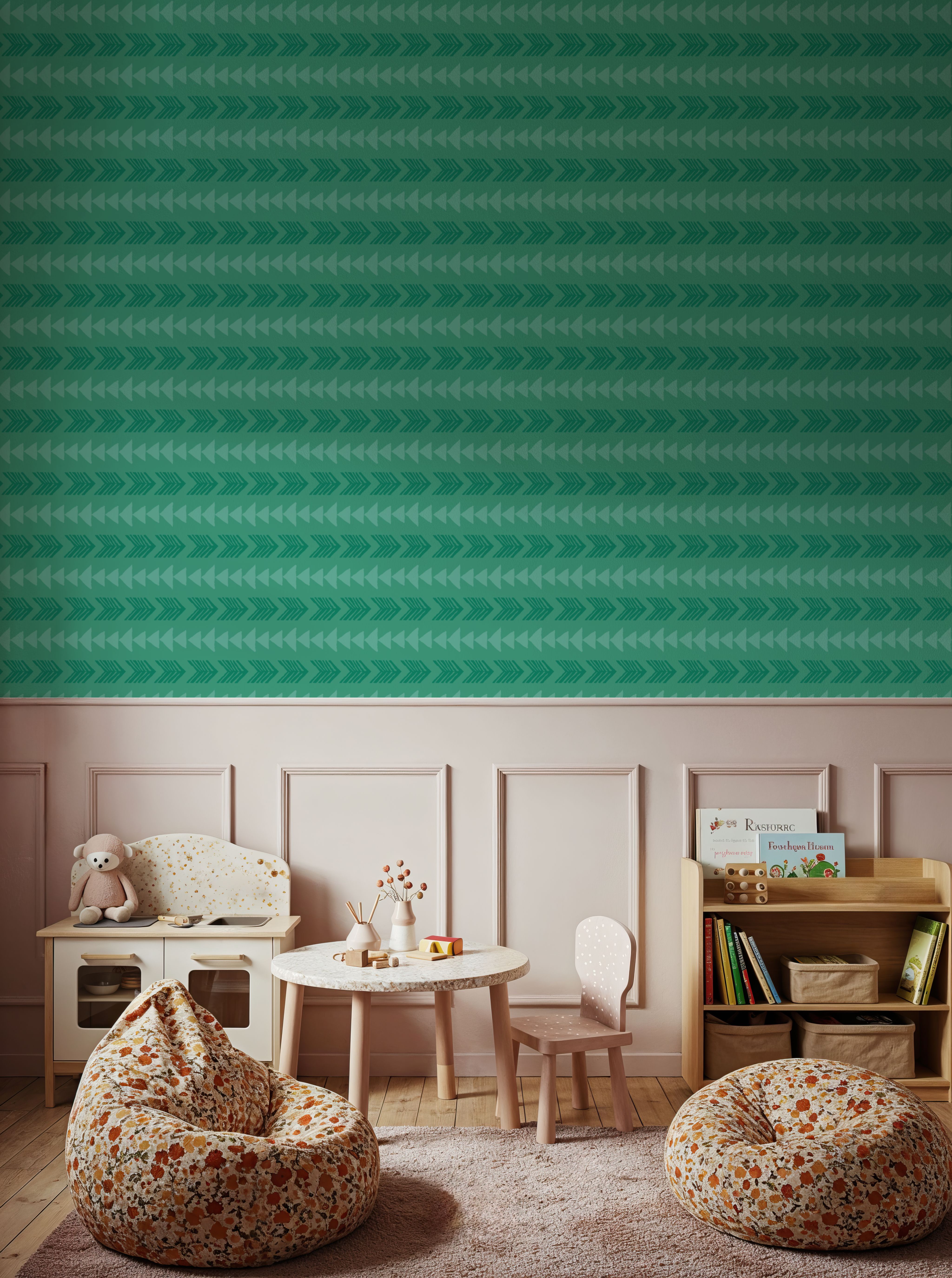Boho Arrows Green