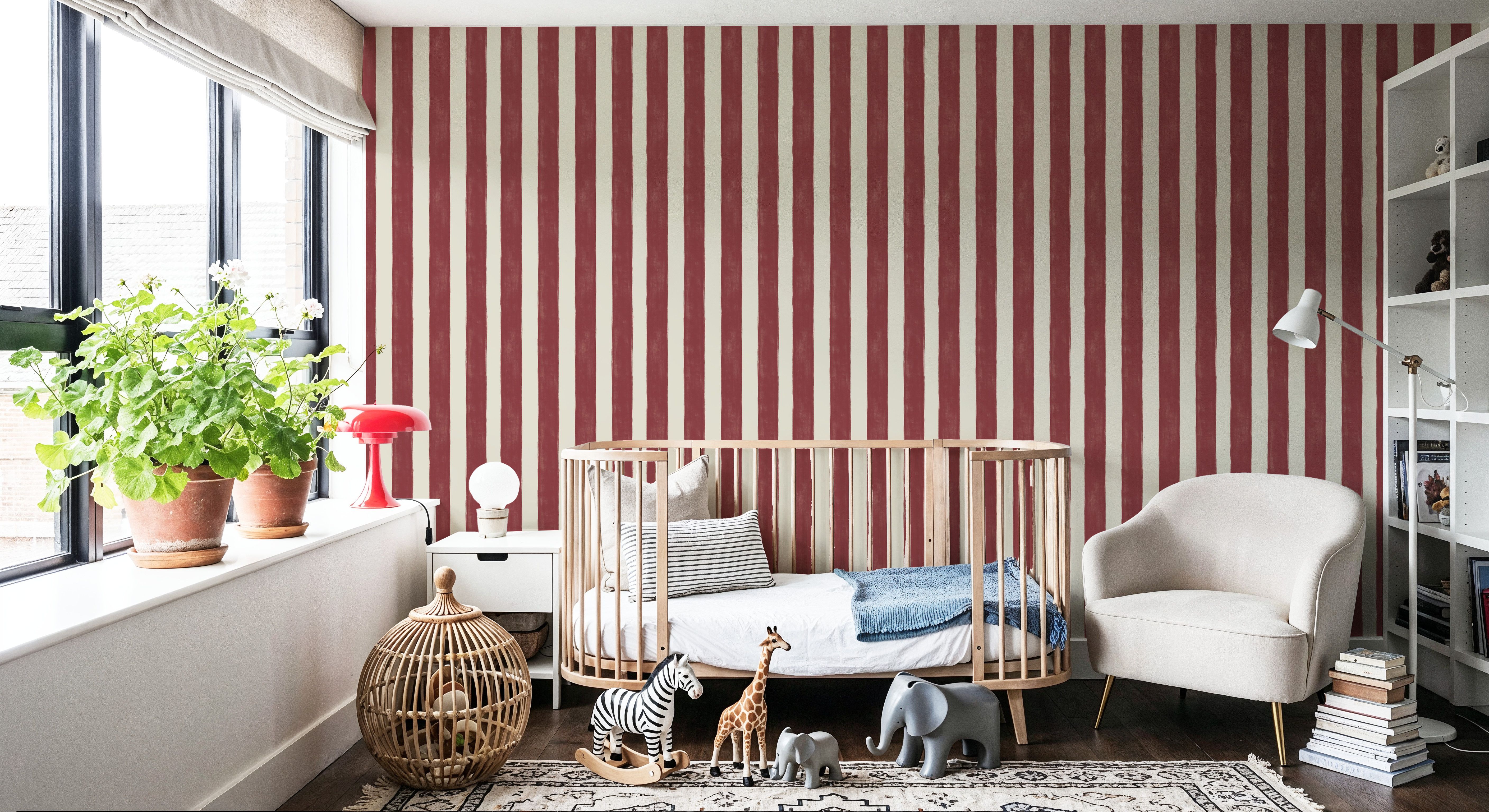 Sino Vertical Lines, Red