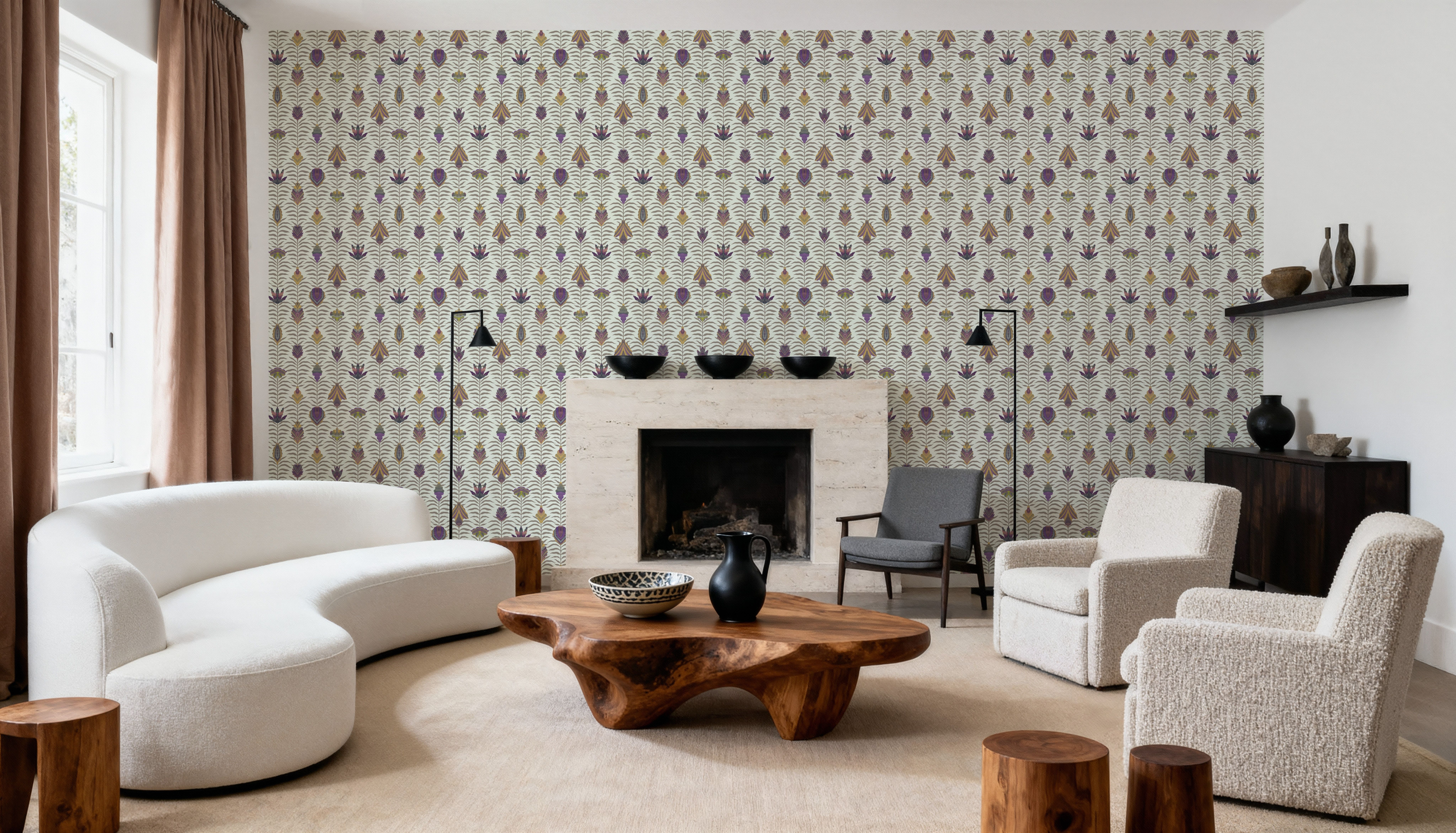 Marble Papers Flowers V.2, Lilac